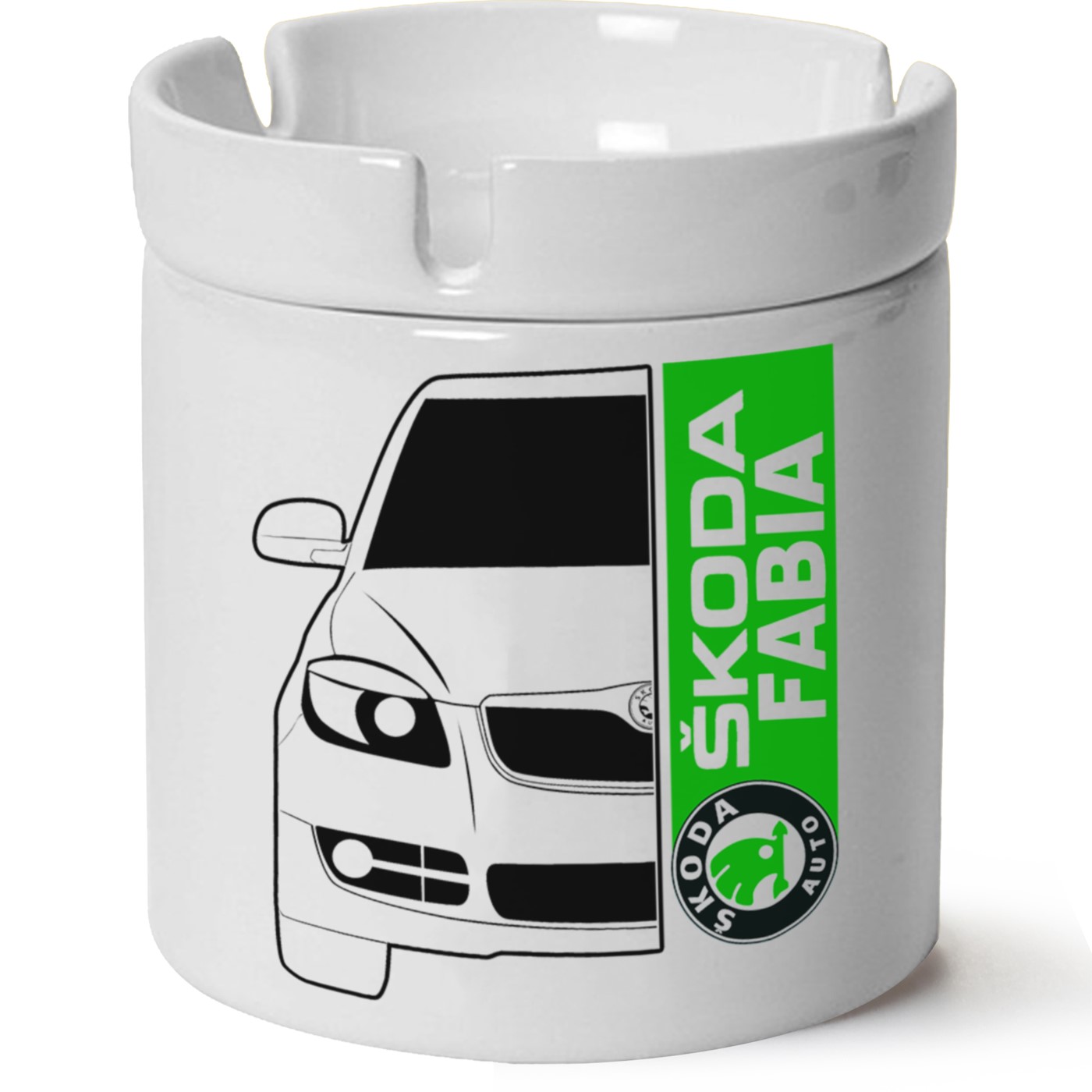 Skoda Fabia2 Baskılı Porselen At Söndür Küllük