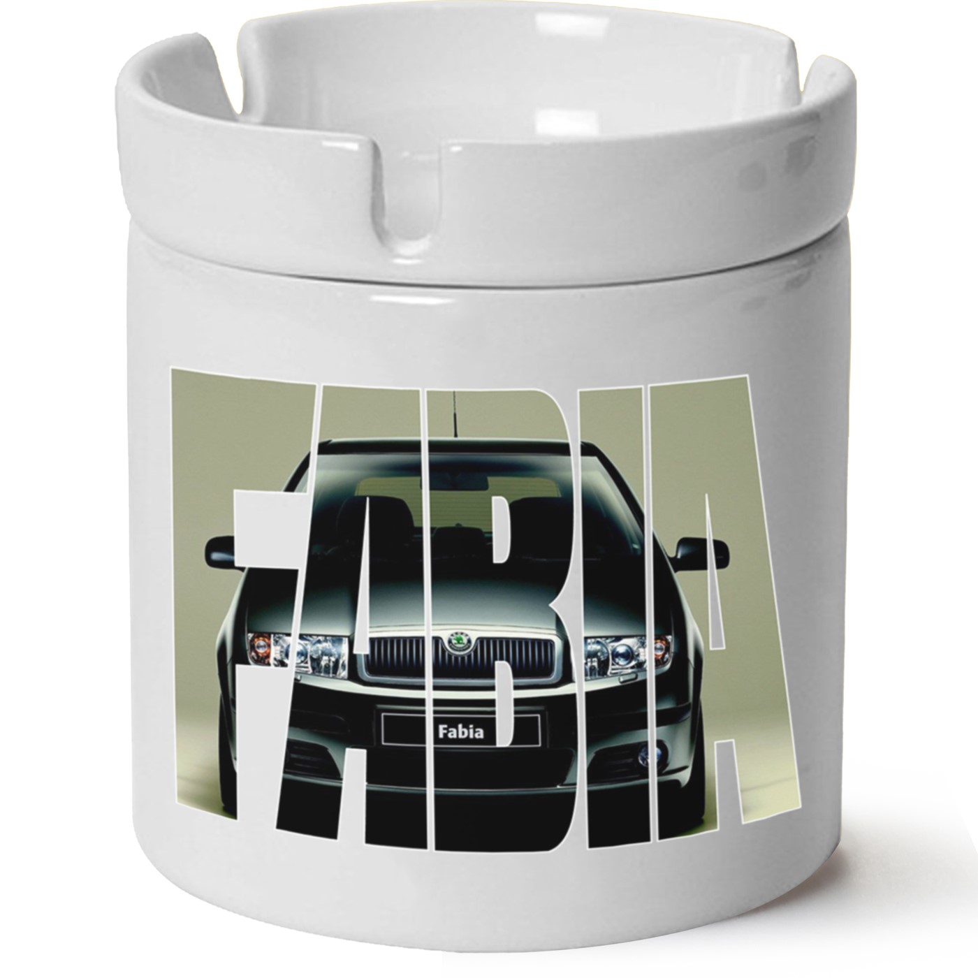 Skoda Fabia1 Baskılı Porselen At Söndür Küllük