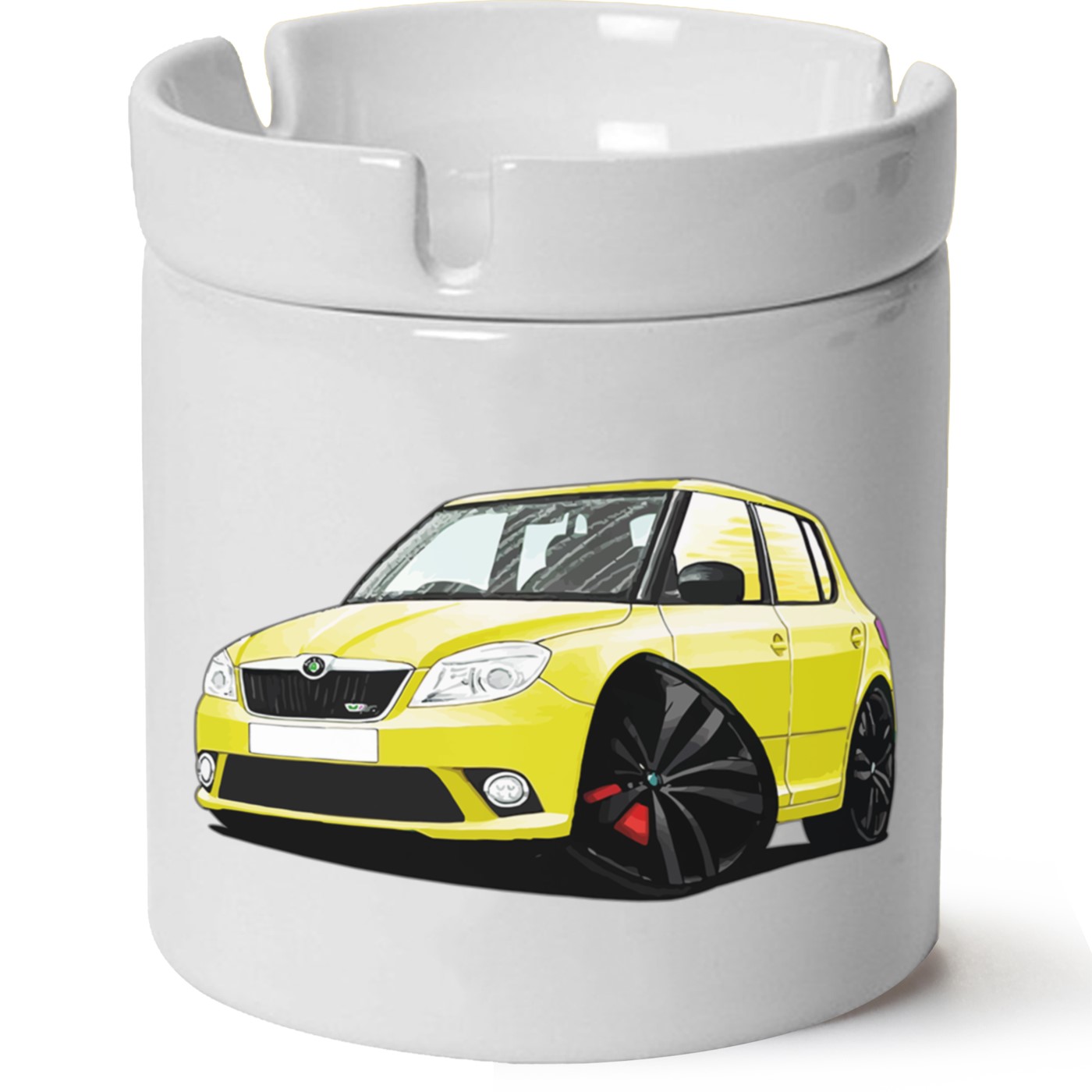 Skoda Fabia2 Baskılı Porselen At Söndür Küllük