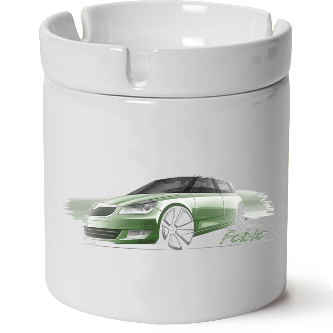 Skoda Fabia2 Baskılı Porselen At Söndür Küllük