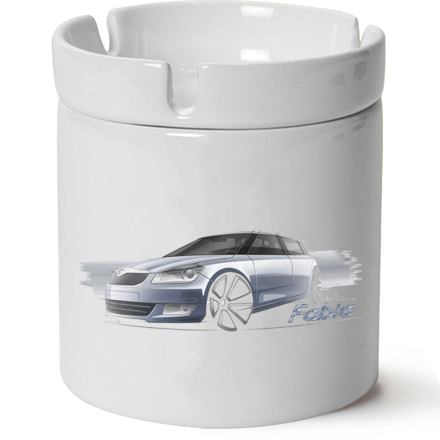 Skoda Fabia2 Baskılı Porselen At Söndür Küllük