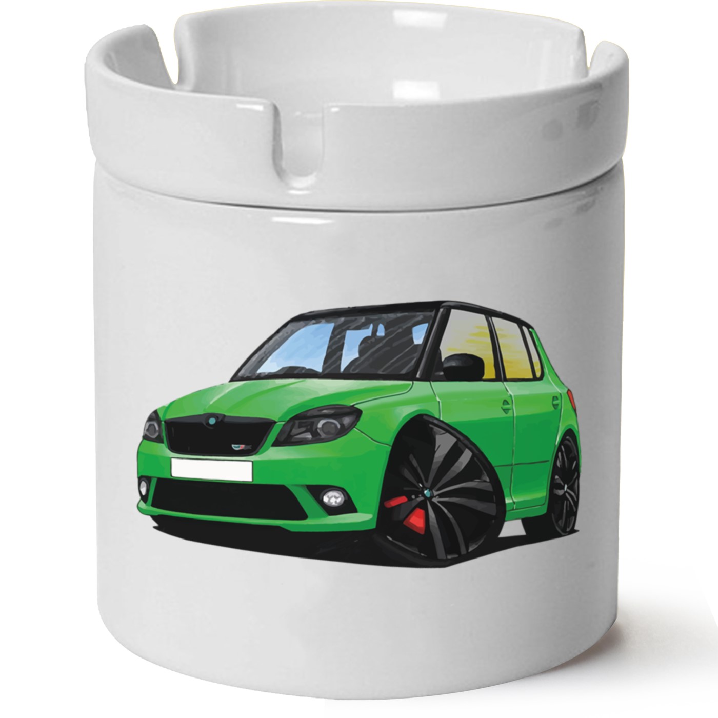 Skoda Fabia2 Baskılı Porselen At Söndür Küllük