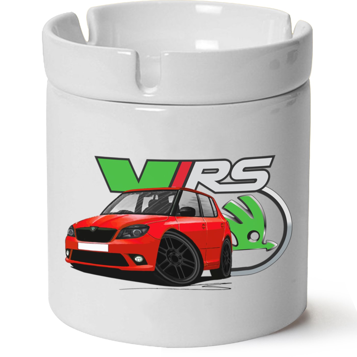 Skoda Fabia2 Baskılı Porselen At Söndür Küllük