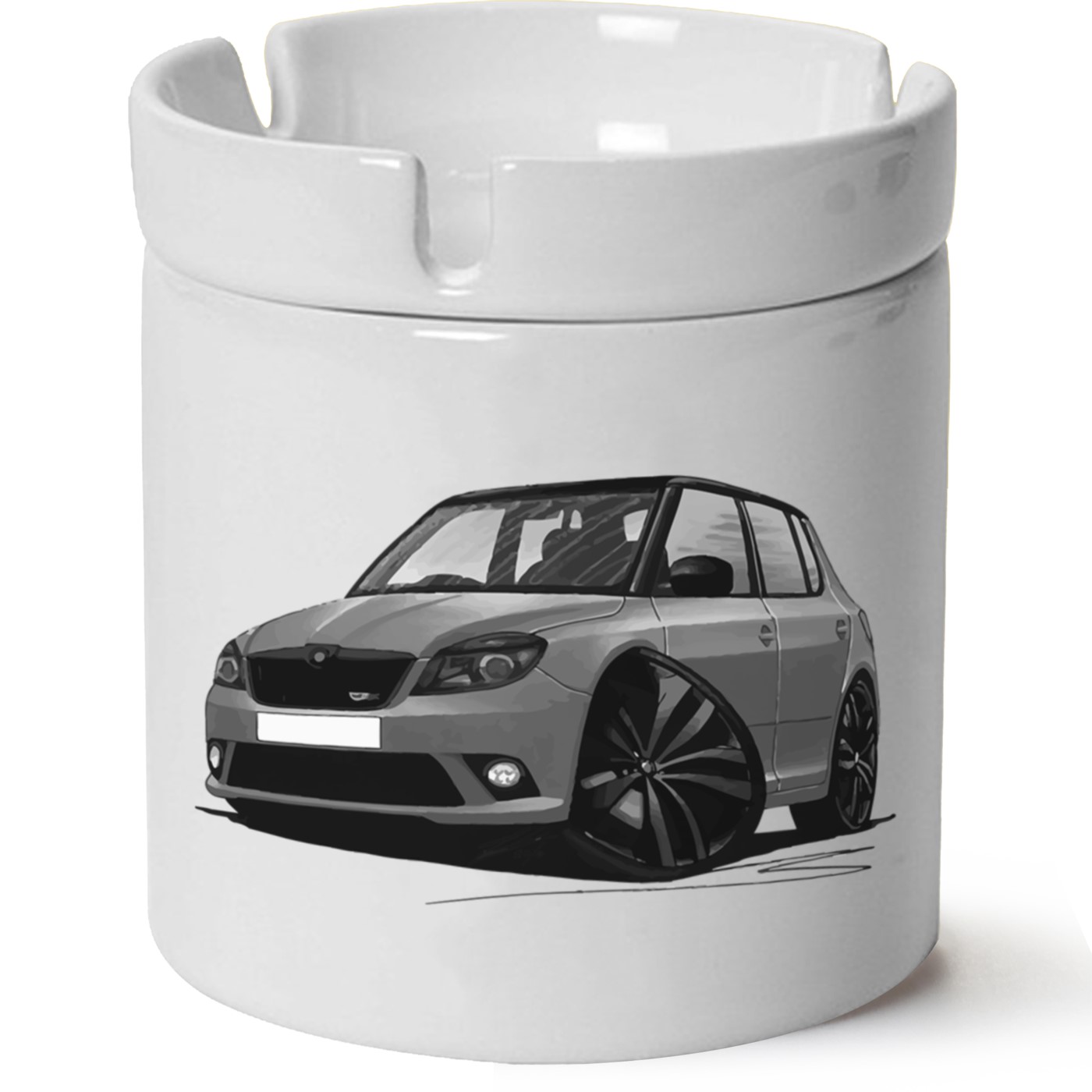 Skoda Fabia2 Baskılı Porselen At Söndür Küllük