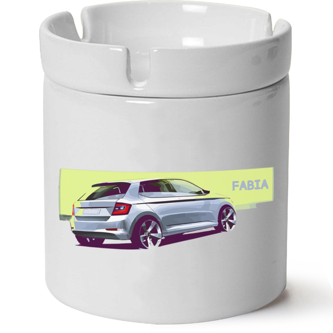 Skoda Fabia3 Baskılı Porselen At Söndür Küllük