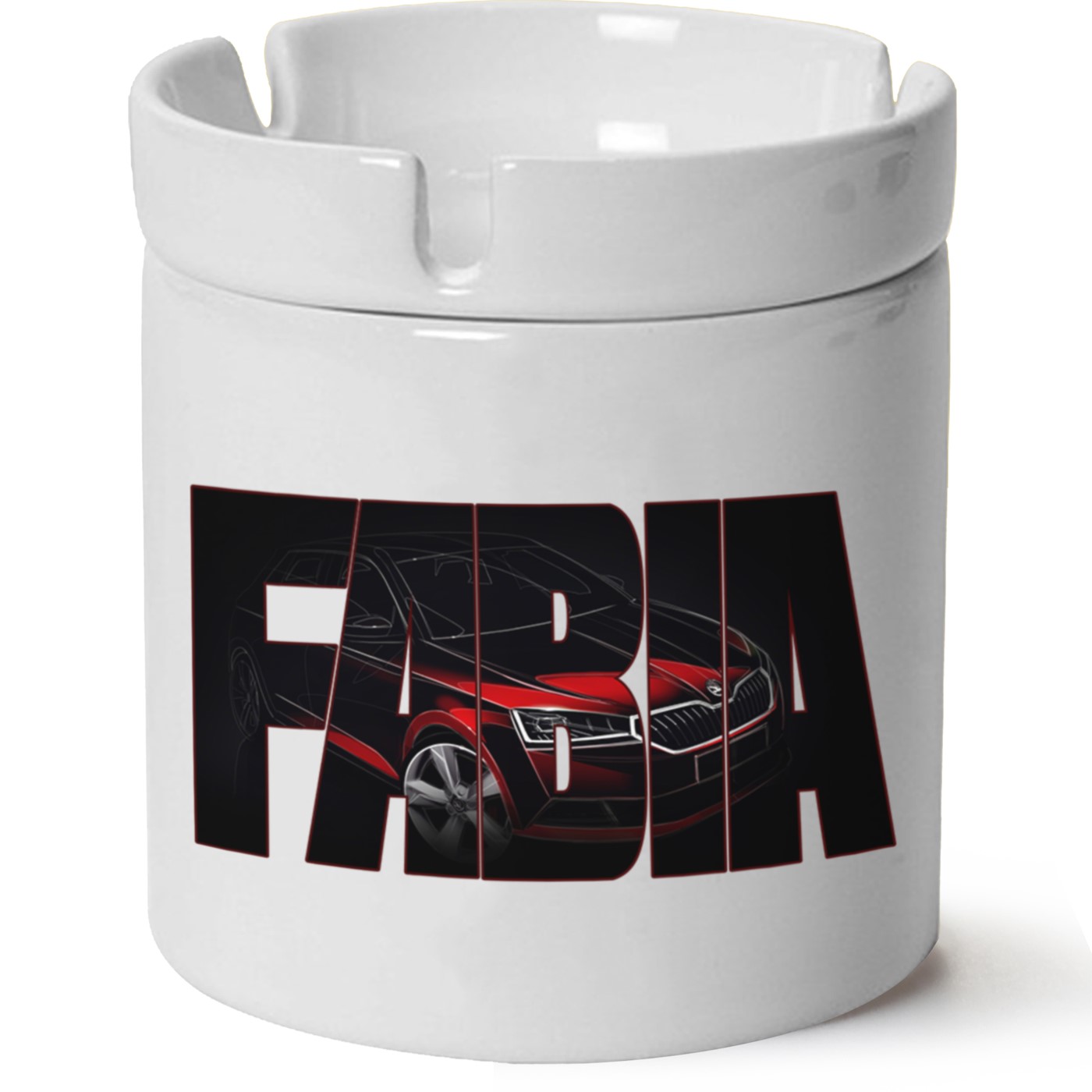 Skoda Fabia3 Baskılı Porselen At Söndür Küllük