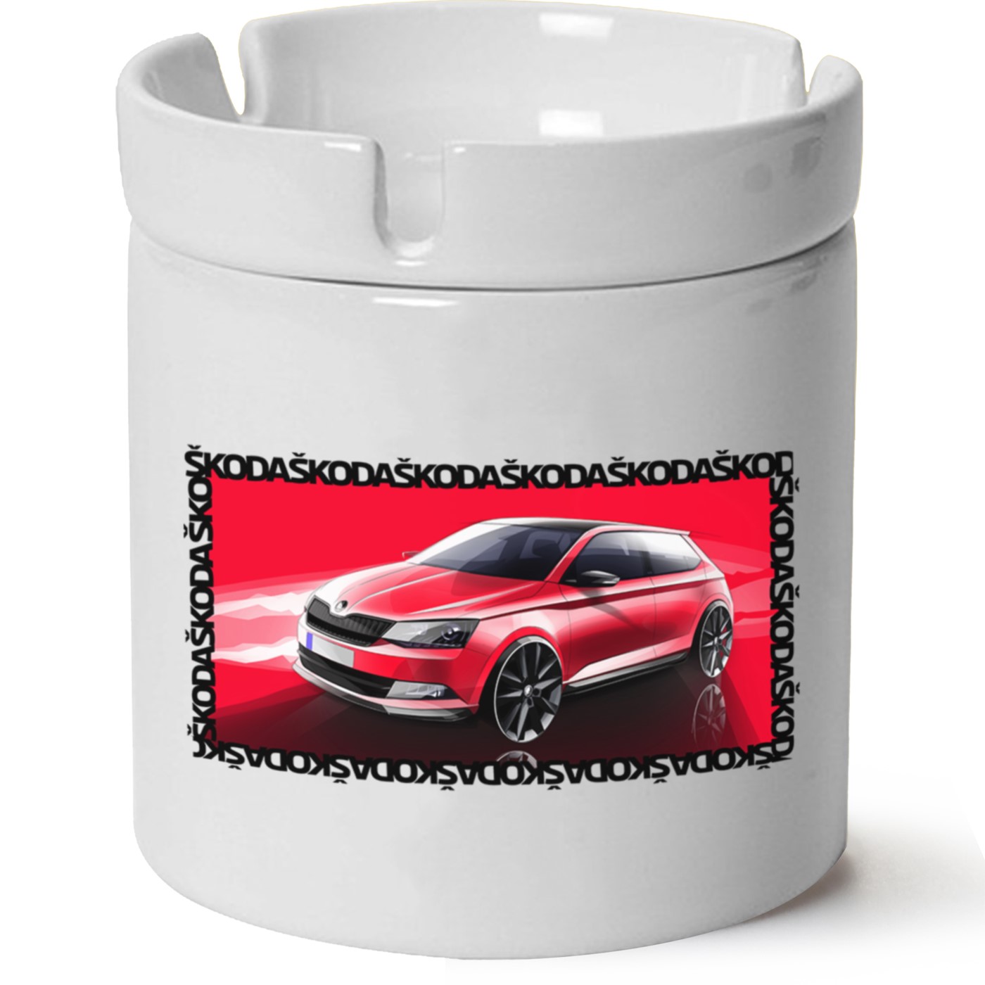 Skoda Fabia3 Baskılı Porselen At Söndür Küllük