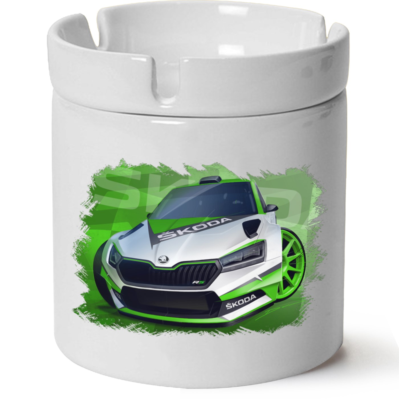 Skoda Fabia3 Baskılı Porselen At Söndür Küllük