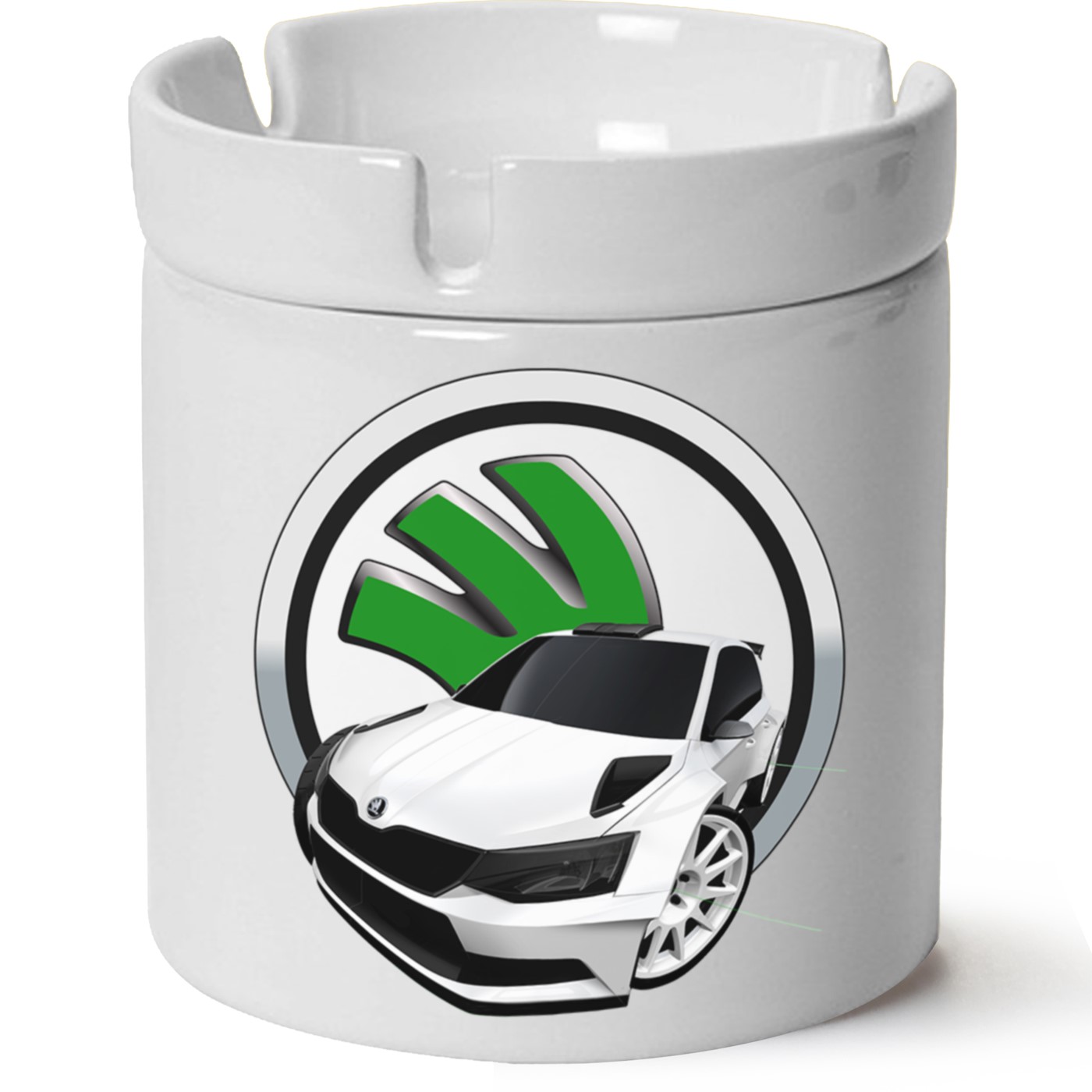 Skoda Fabia3 Baskılı Porselen At Söndür Küllük