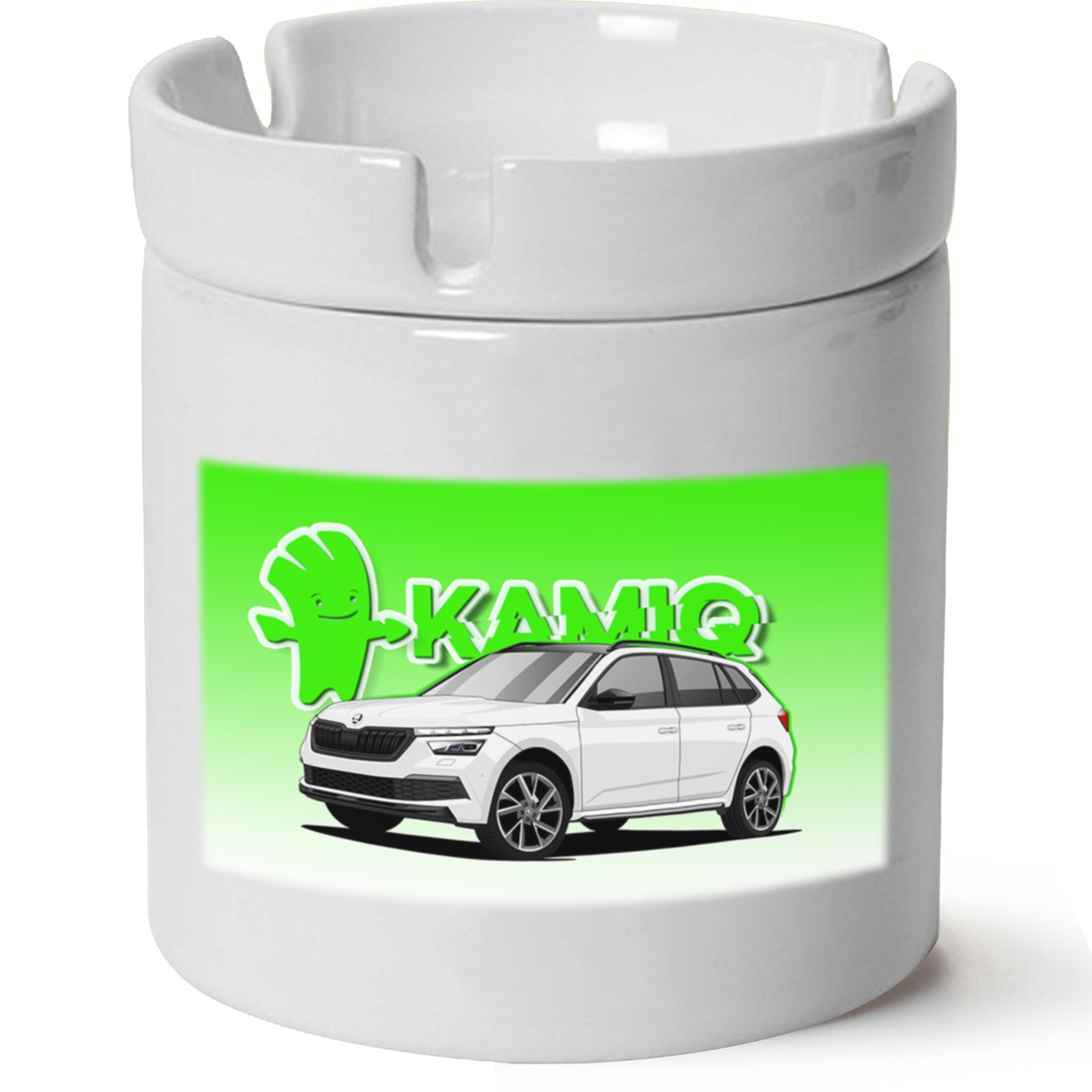 Skoda Kamiq Baskılı Porselen At Söndür Küllük