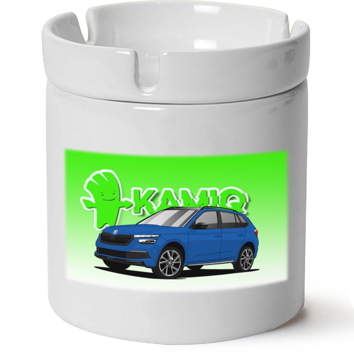 Skoda Kamiq Baskılı Porselen At Söndür Küllük