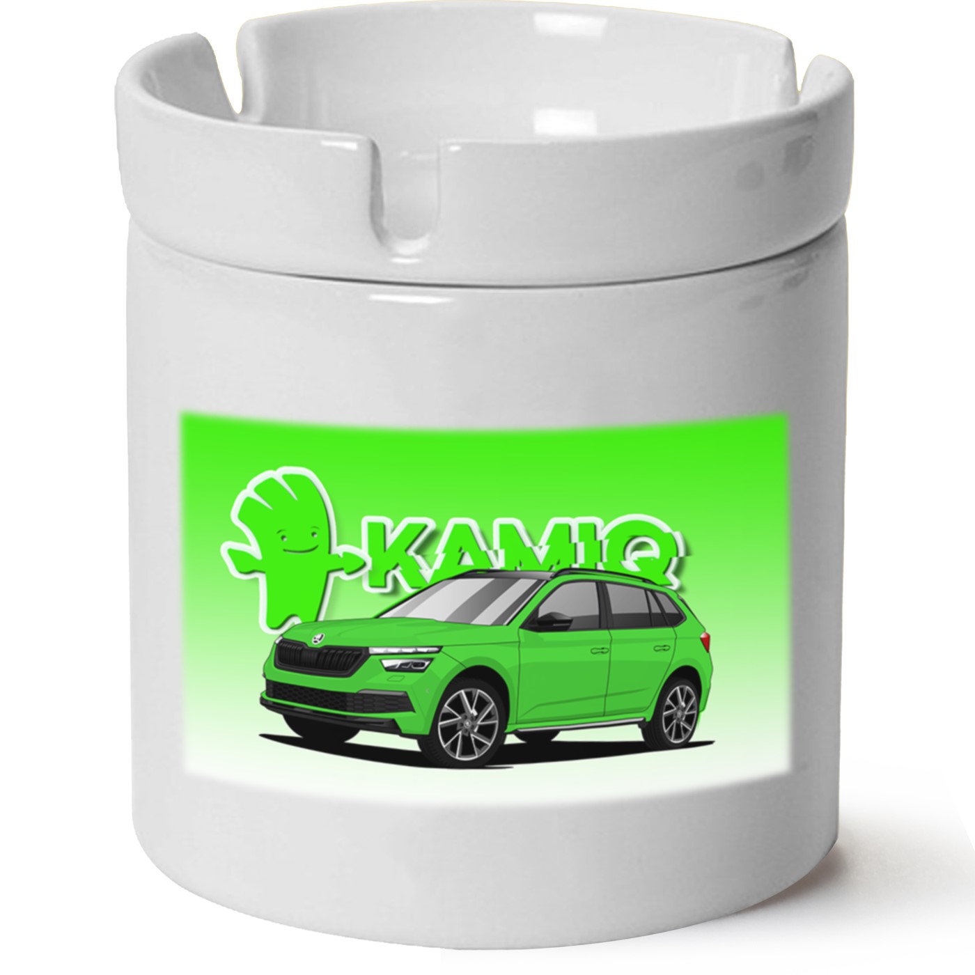 Skoda Kamiq Baskılı Porselen At Söndür Küllük