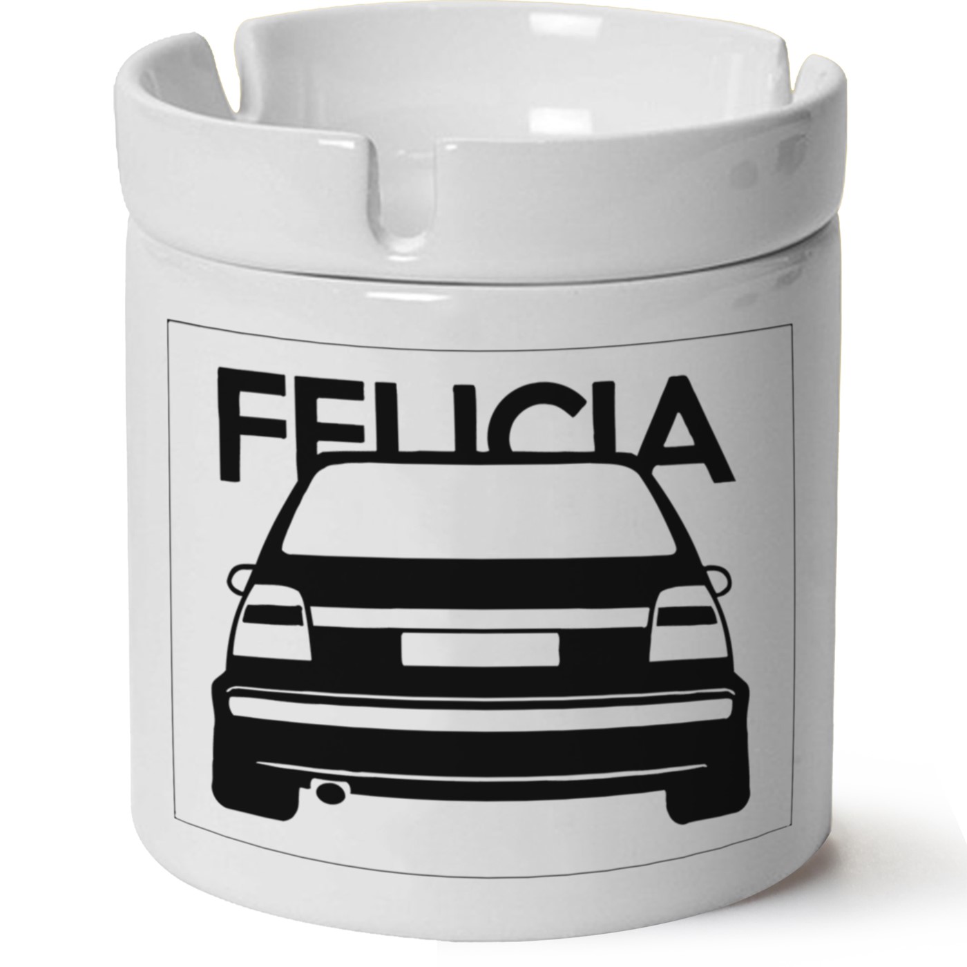 Skoda Felicia Baskılı Porselen At Söndür Küllük