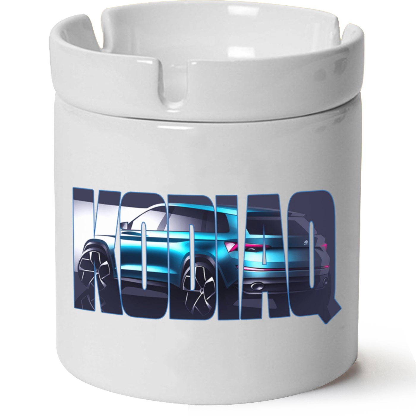 Skoda Kodiaq Baskılı Porselen At Söndür Küllük