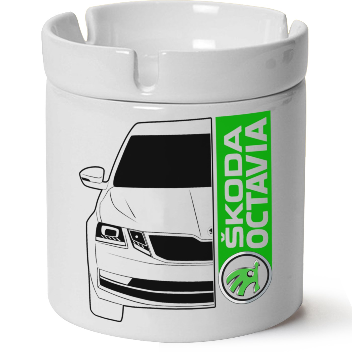 Skoda OctaviaA7 Baskılı Porselen At Söndür Küllük