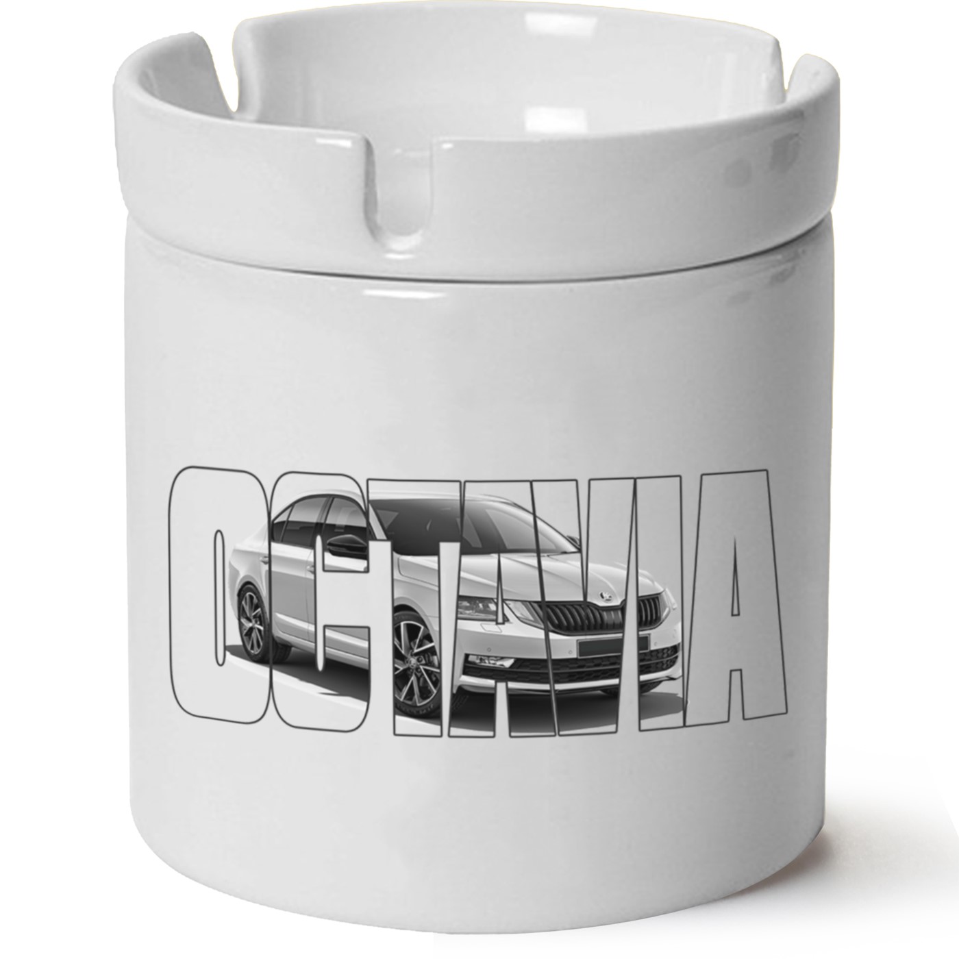 Skoda OctaviaA7 Baskılı Porselen At Söndür Küllük