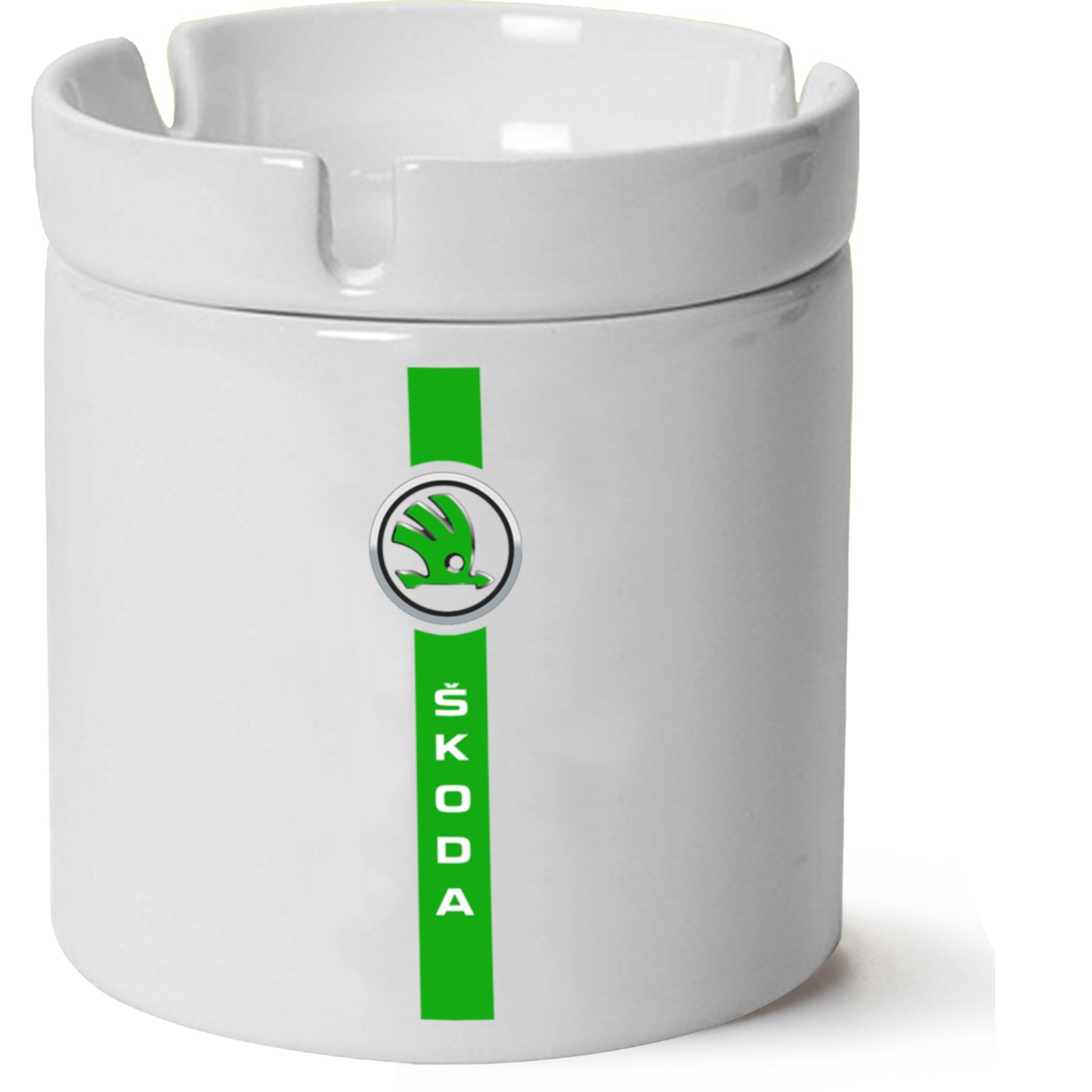 Skoda Logo Baskılı Porselen At Söndür Küllük