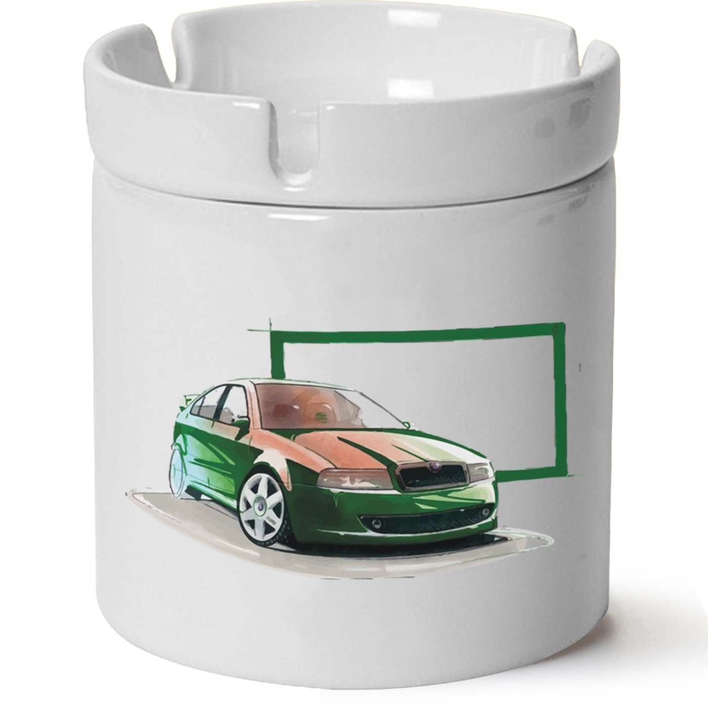 Skoda OctaviaA4 Baskılı Porselen At Söndür Küllük