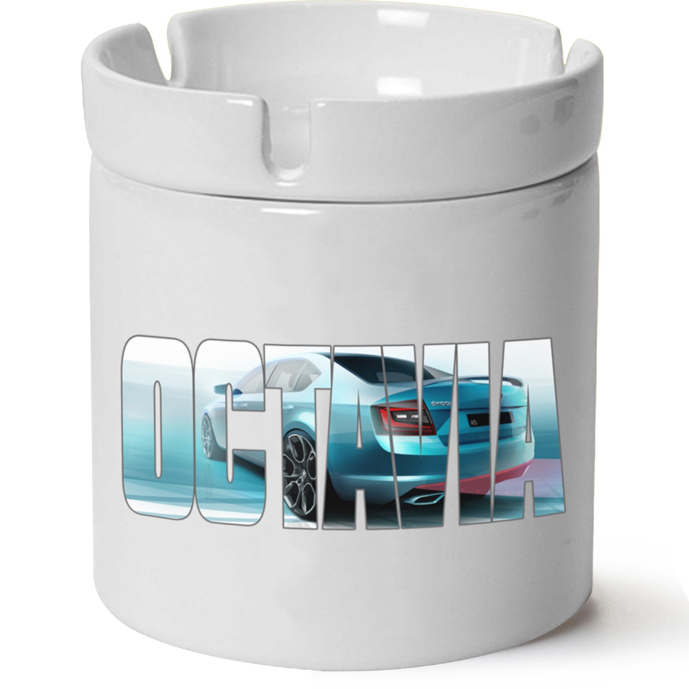 Skoda OctaviaA7 Baskılı Porselen At Söndür Küllük