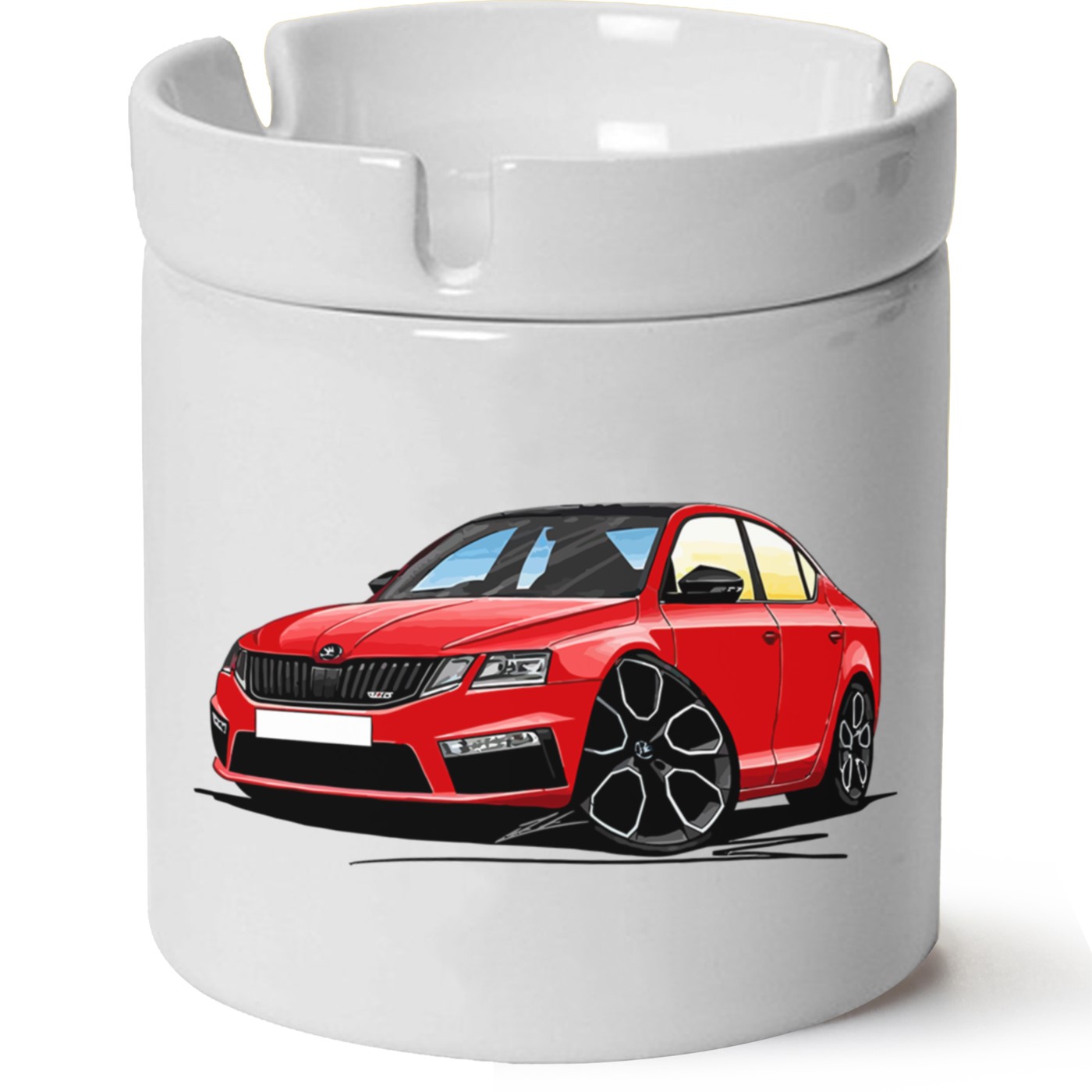 Skoda OctaviaA7 Baskılı Porselen At Söndür Küllük