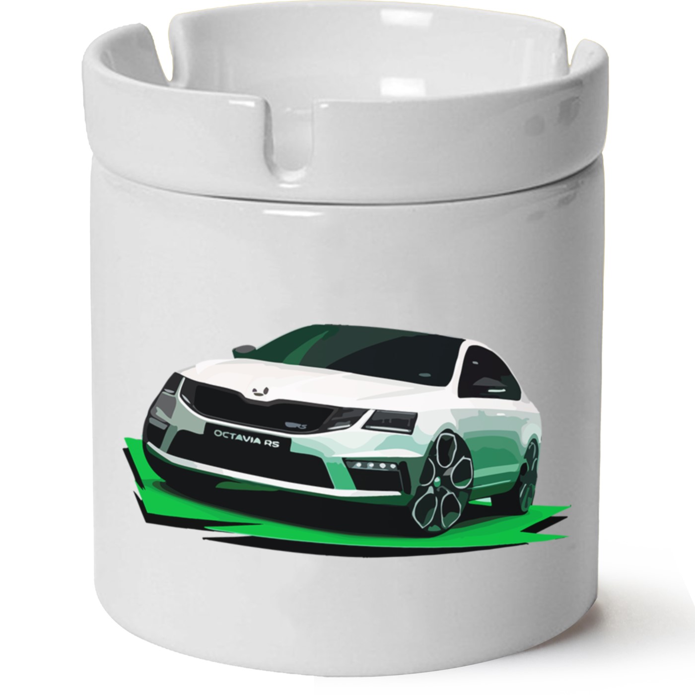 Skoda OctaviaA7 Baskılı Porselen At Söndür Küllük