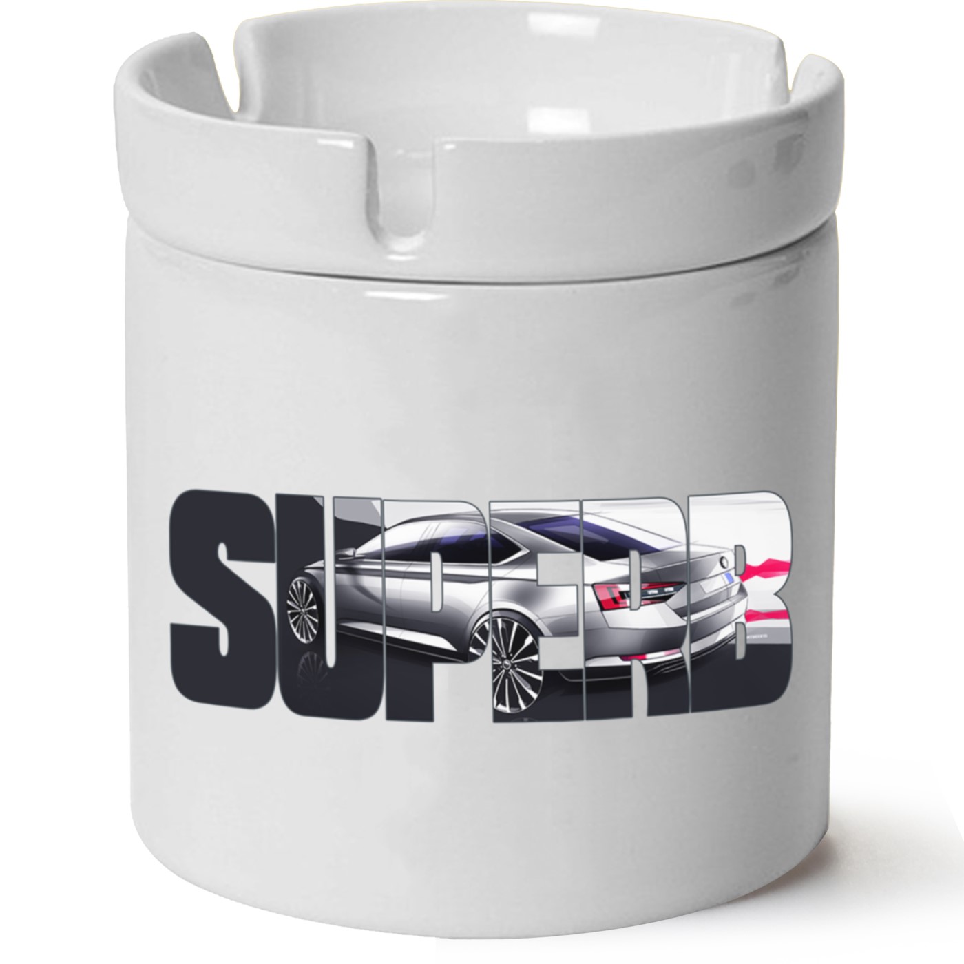 Skoda SuperBB7 Baskılı Porselen At Söndür Küllük