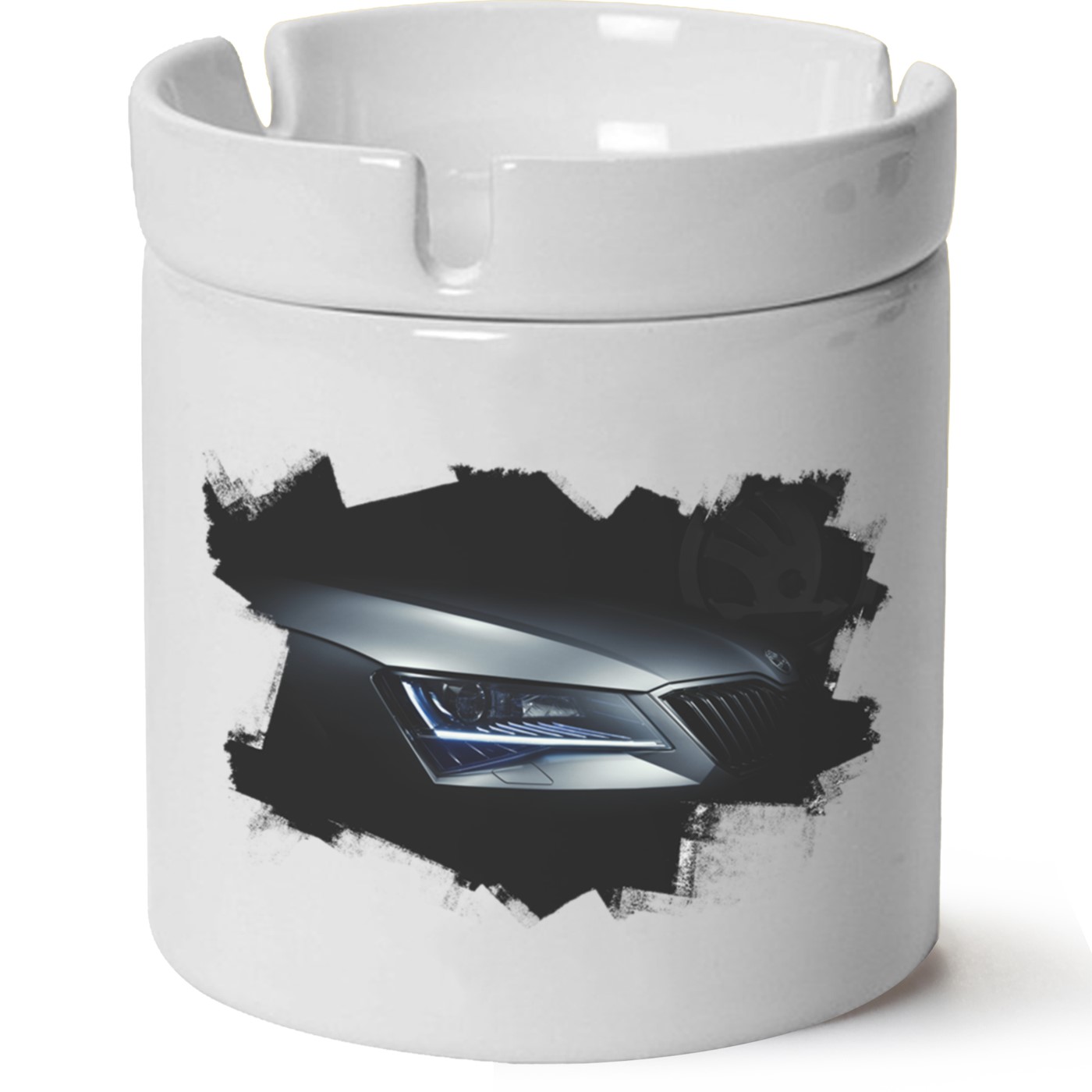 Skoda SuperBB7 Baskılı Porselen At Söndür Küllük