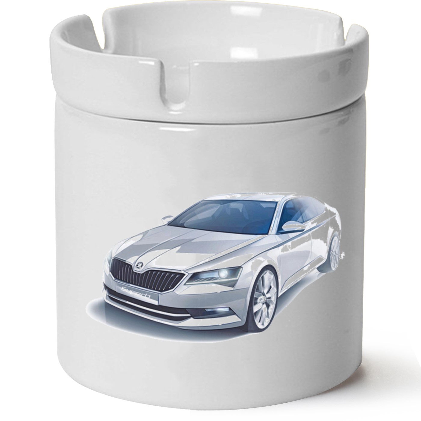 Skoda SuperBB7 Baskılı Porselen At Söndür Küllük