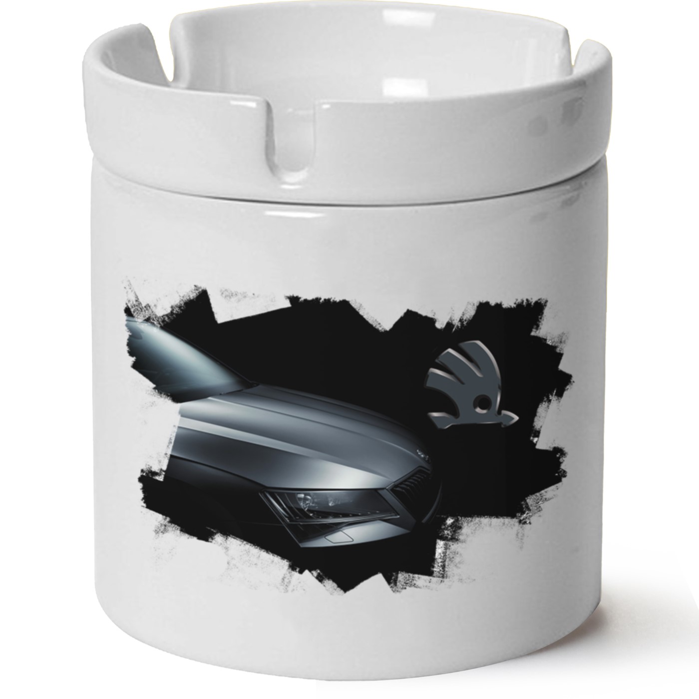 Skoda SuperBB7 Baskılı Porselen At Söndür Küllük