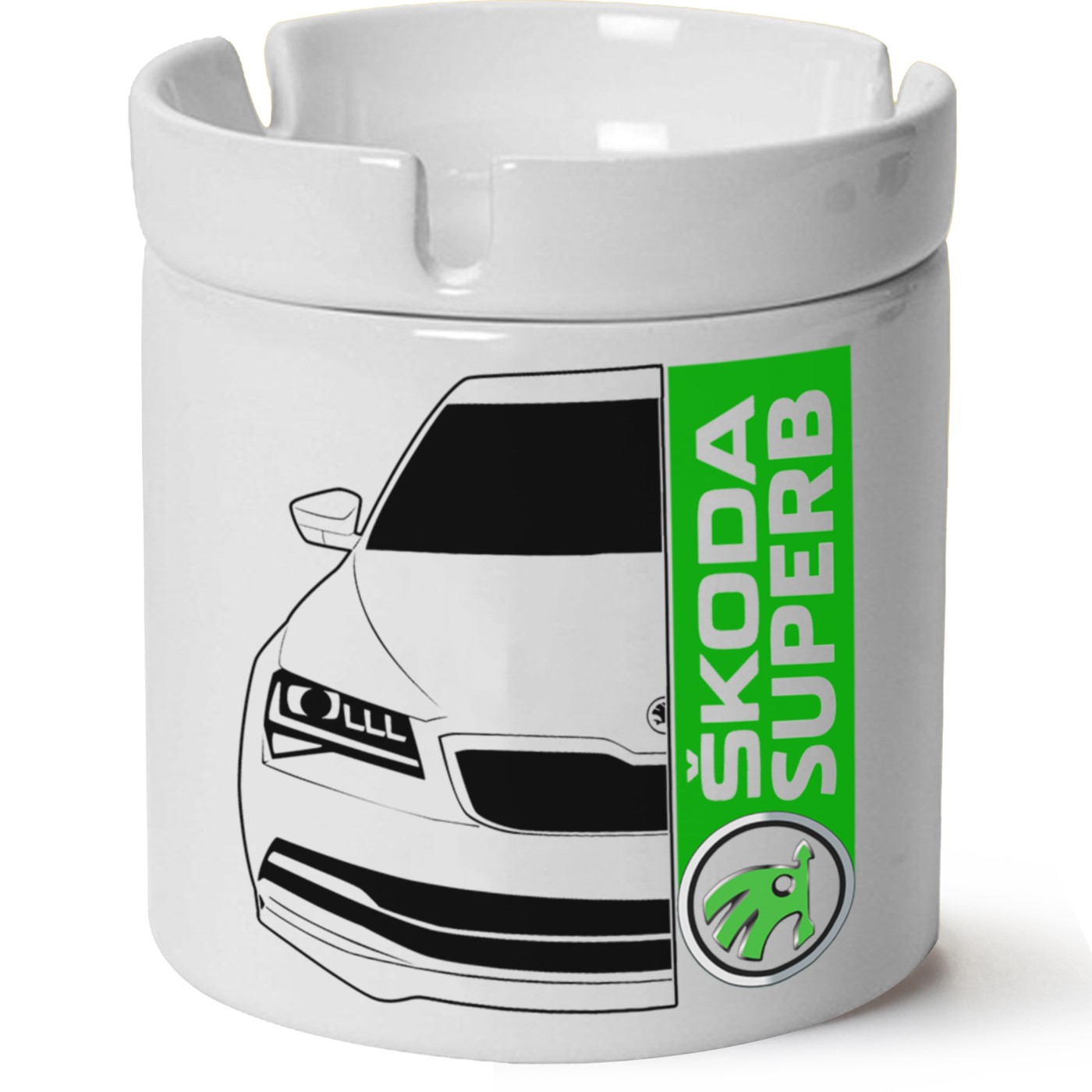 Skoda Superbb7 Baskılı Porselen At Söndür Küllük