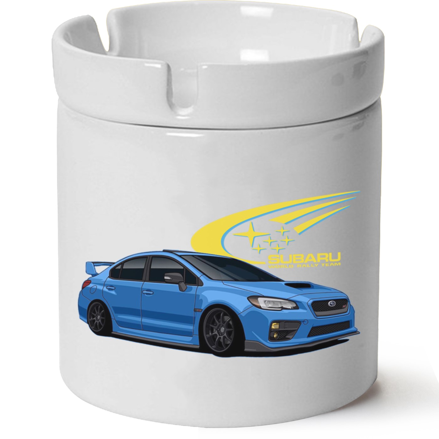 Subaru Baskılı Porselen At Söndür Küllük