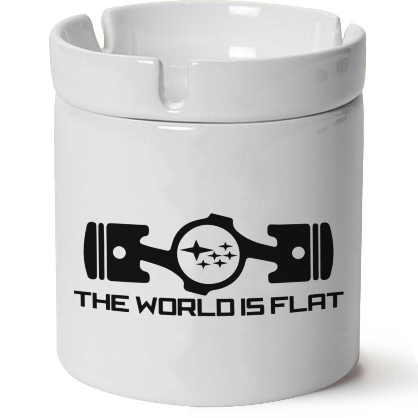 Subaru Baskılı Porselen At Söndür Küllük