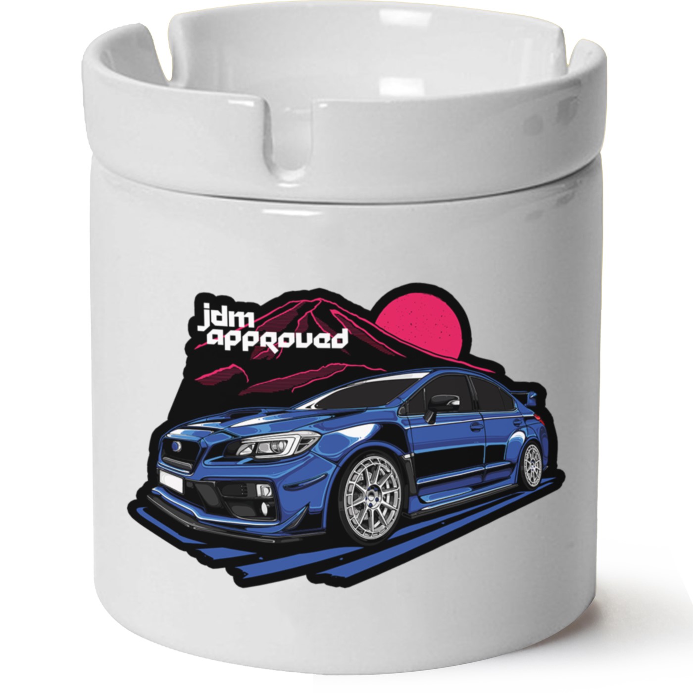 Subaru Baskılı Porselen At Söndür Küllük