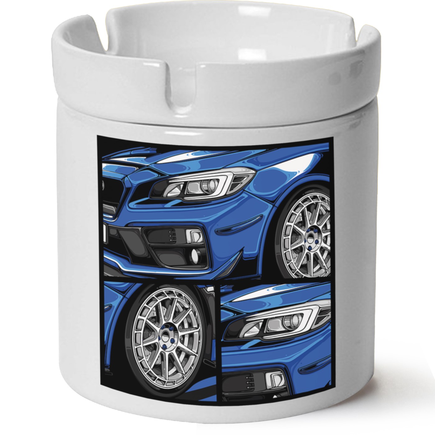 Subaru Baskılı Porselen At Söndür Küllük