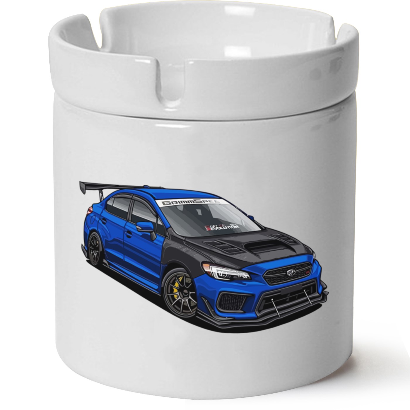 Subaru Baskılı Porselen At Söndür Küllük