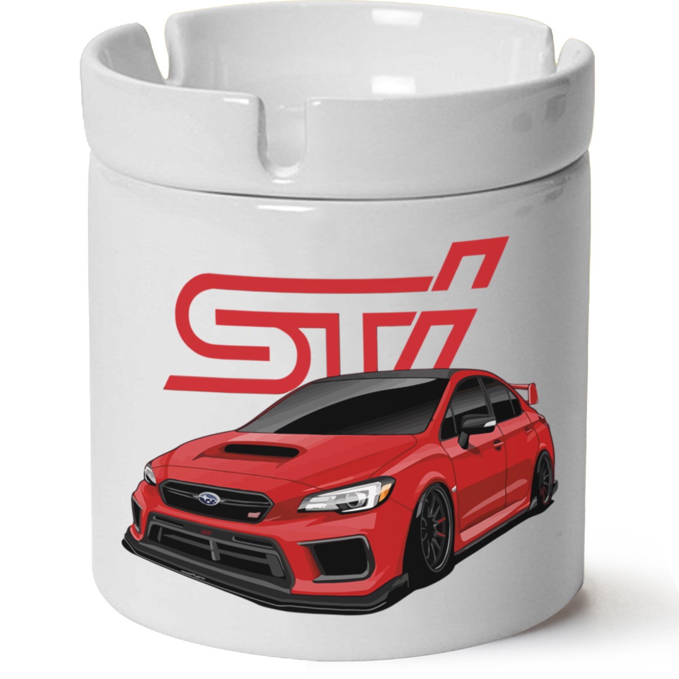 Subaru Baskılı Porselen At Söndür Küllük