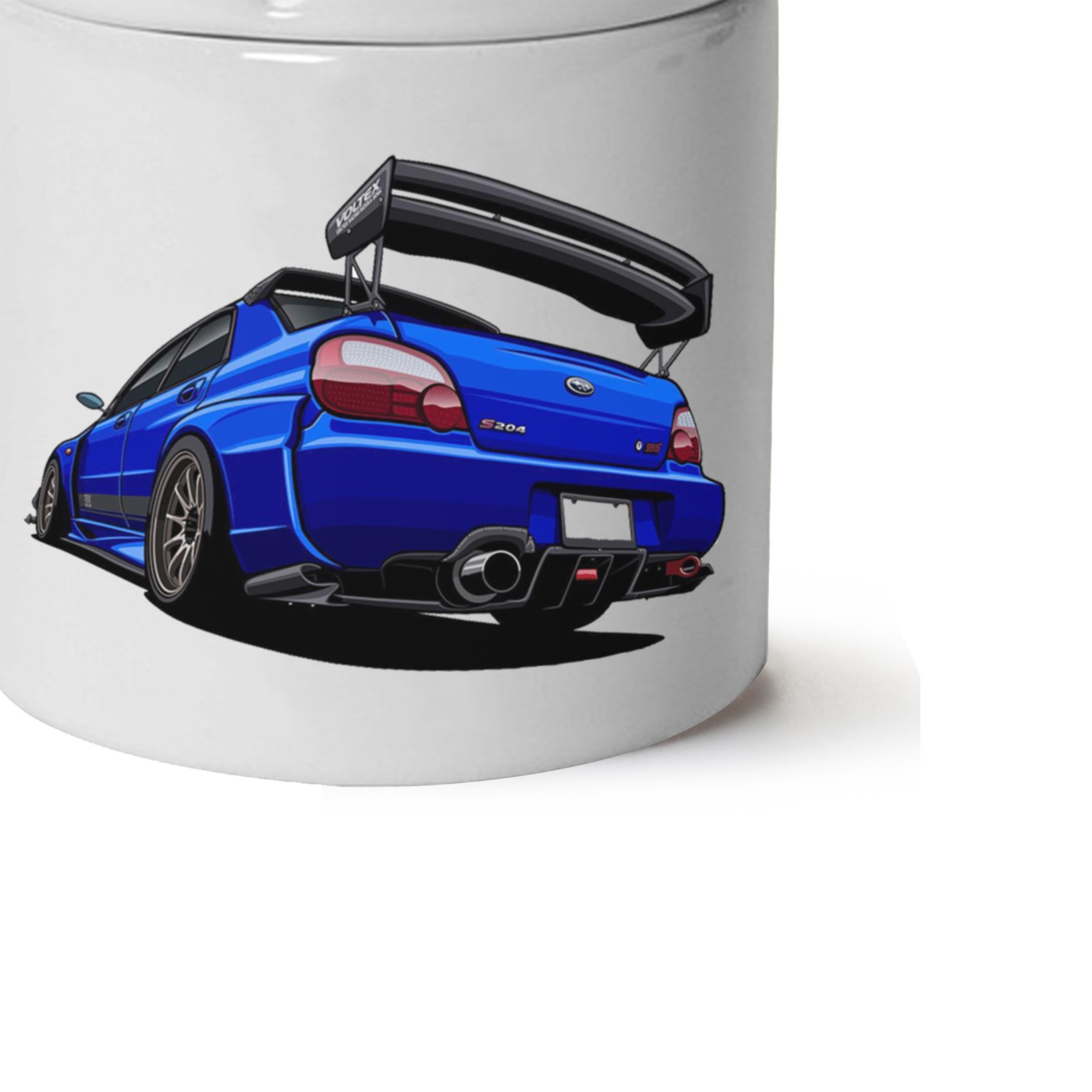 Subaru Baskılı Porselen At Söndür Küllük