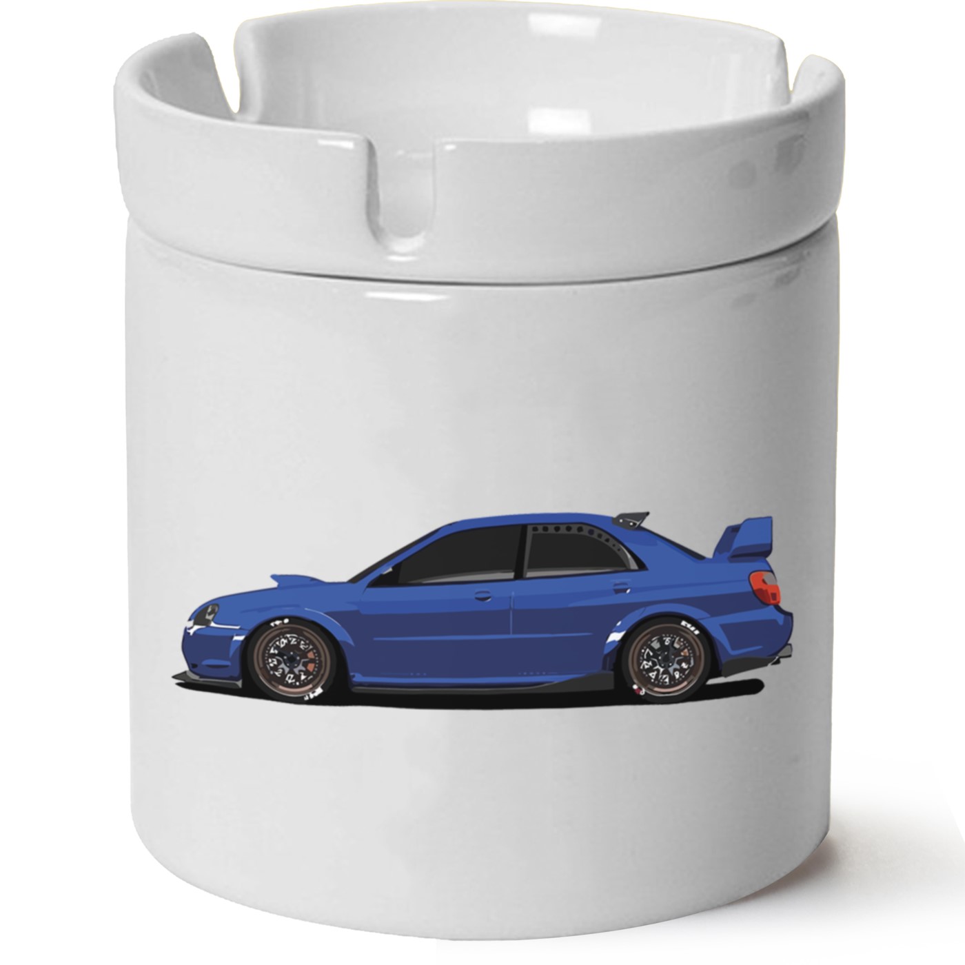 Subaru Baskılı Porselen At Söndür Küllük