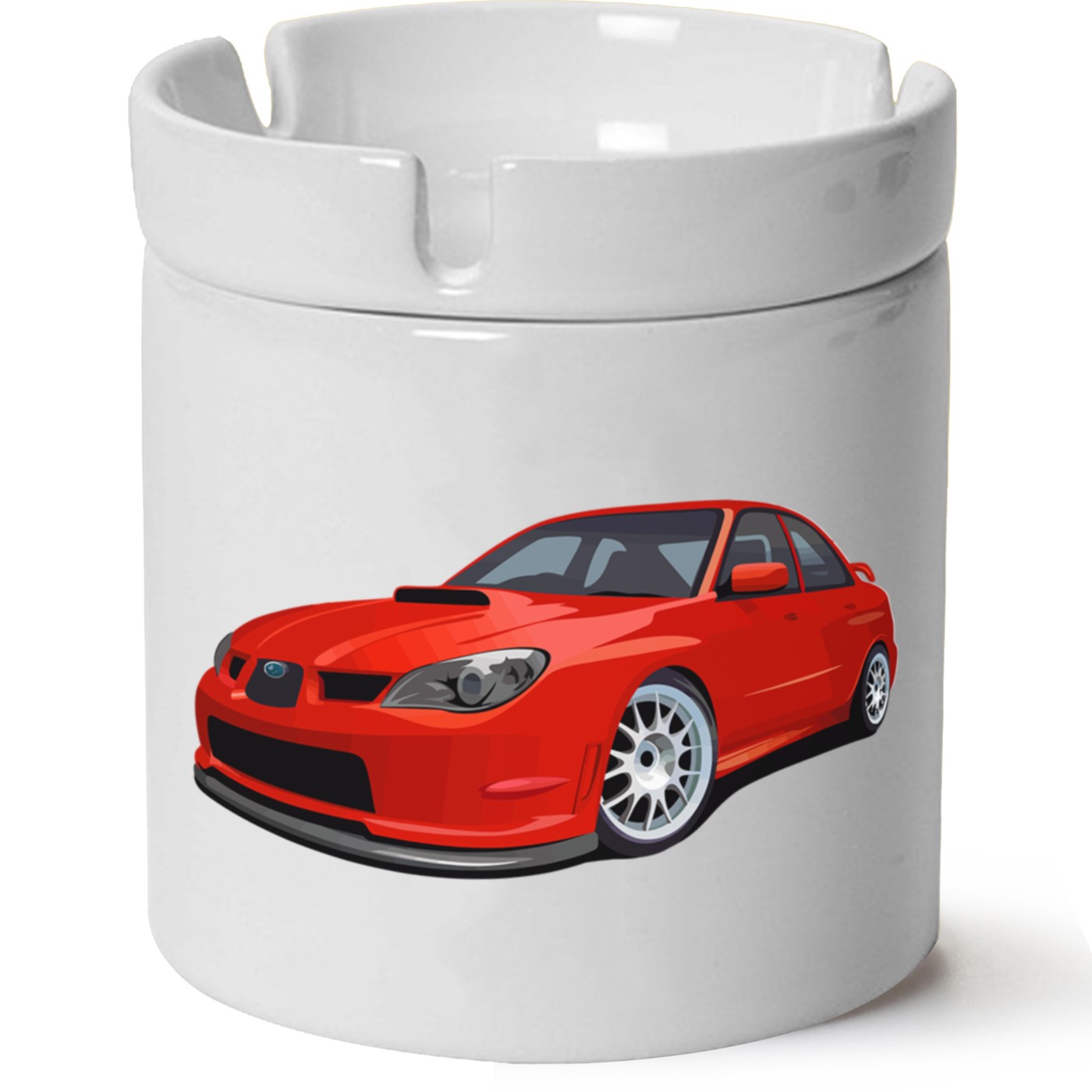 Subaru Baskılı Porselen At Söndür Küllük