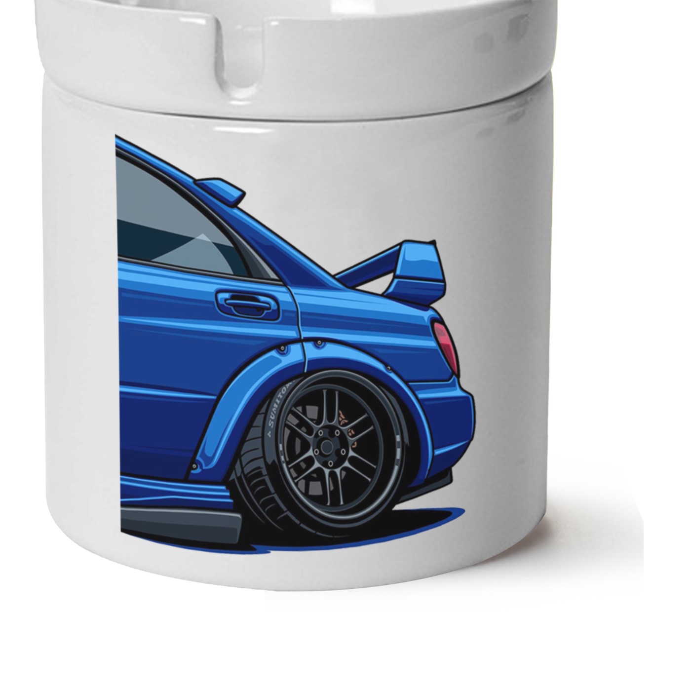 Subaru Baskılı Porselen At Söndür Küllük