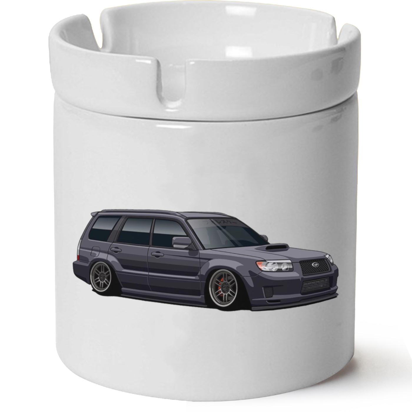 Subaru Baskılı Porselen At Söndür Küllük