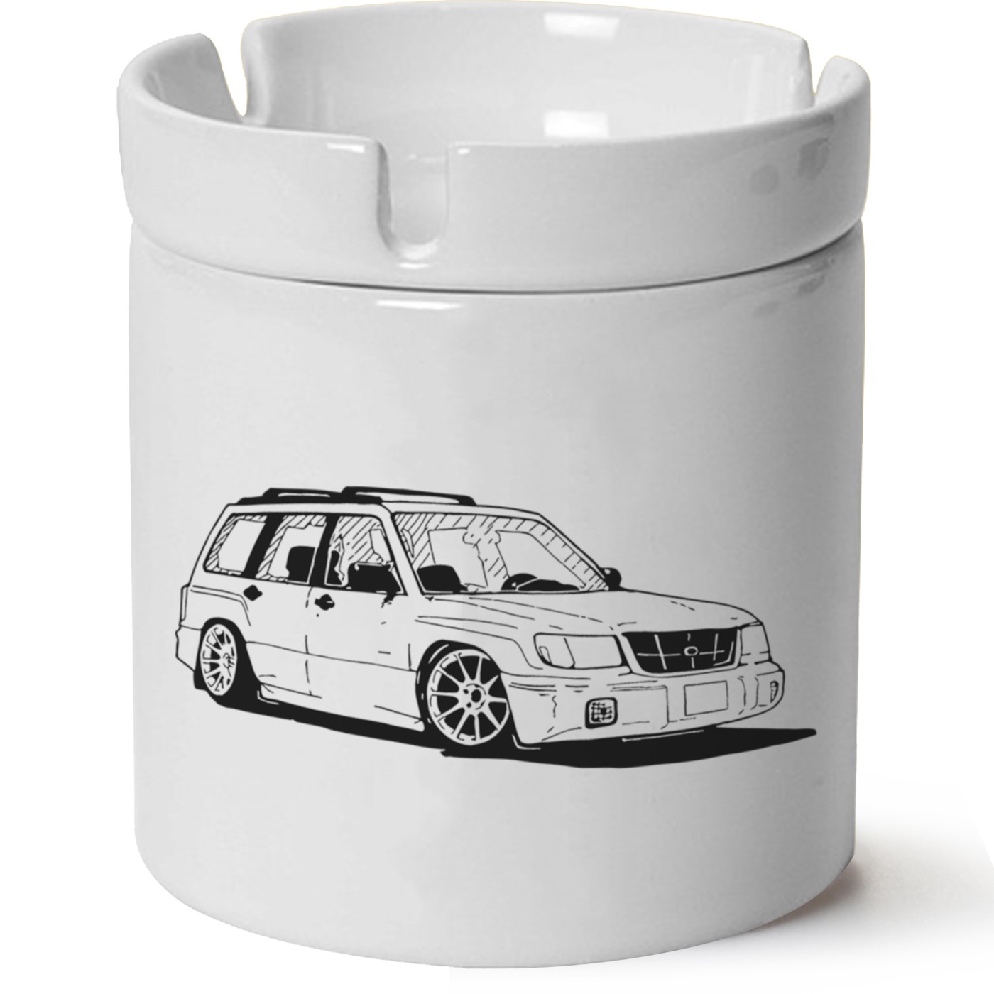 Subaru Baskılı Porselen At Söndür Küllük