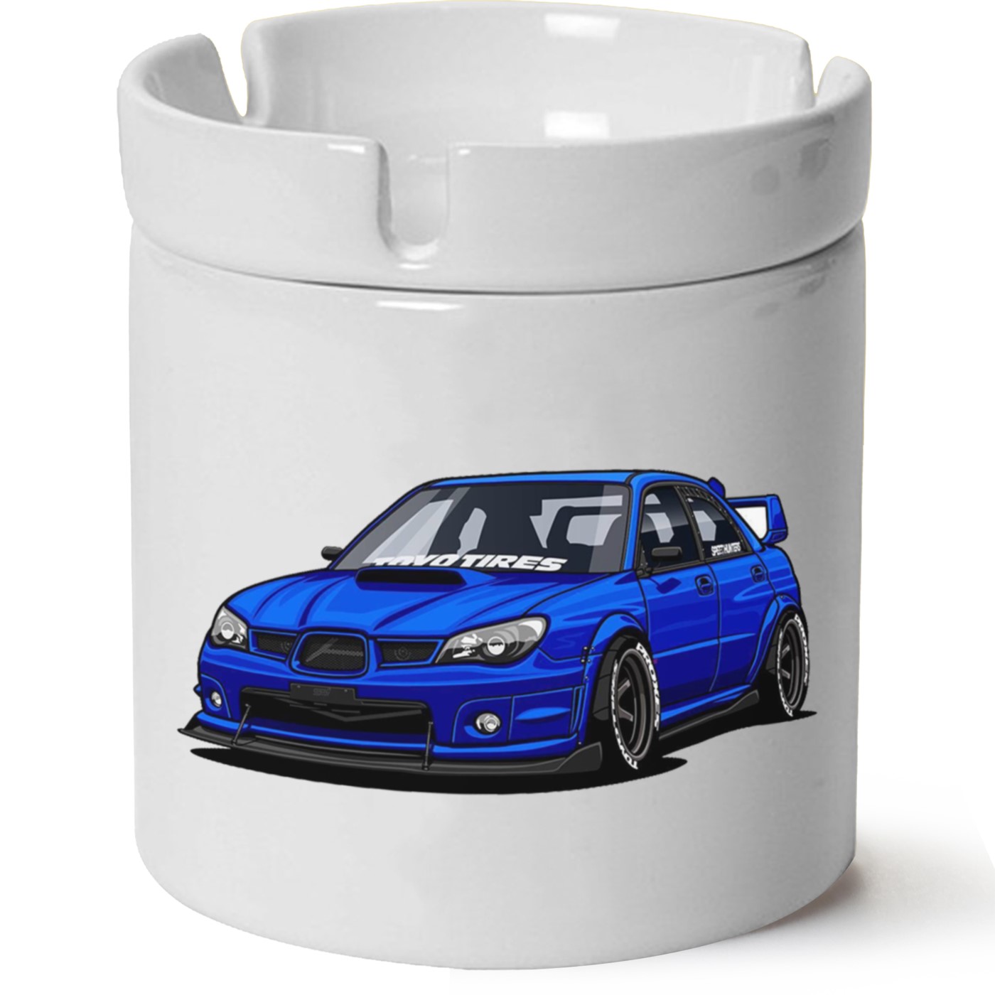 Subaru Baskılı Porselen At Söndür Küllük