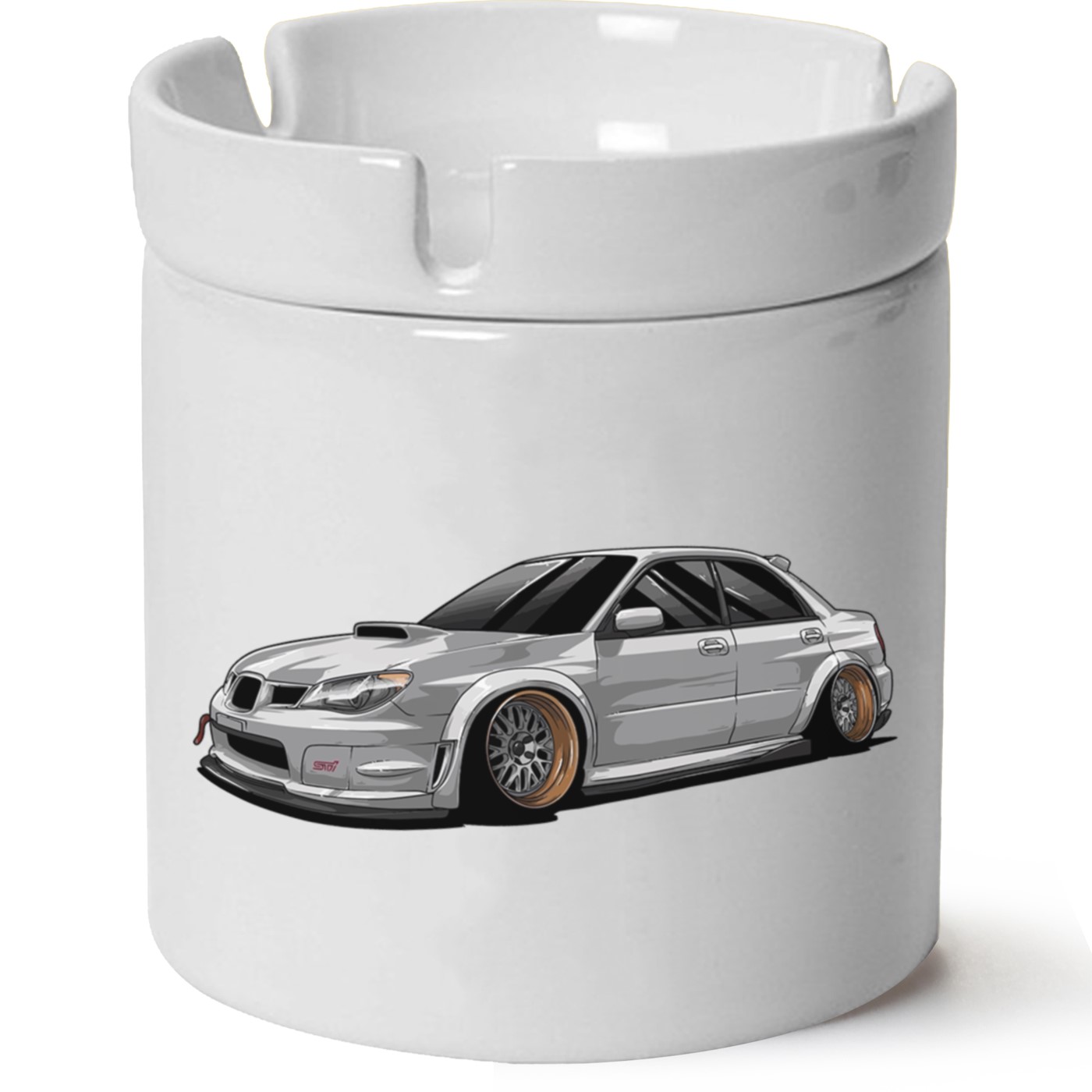 Subaru Baskılı Porselen At Söndür Küllük