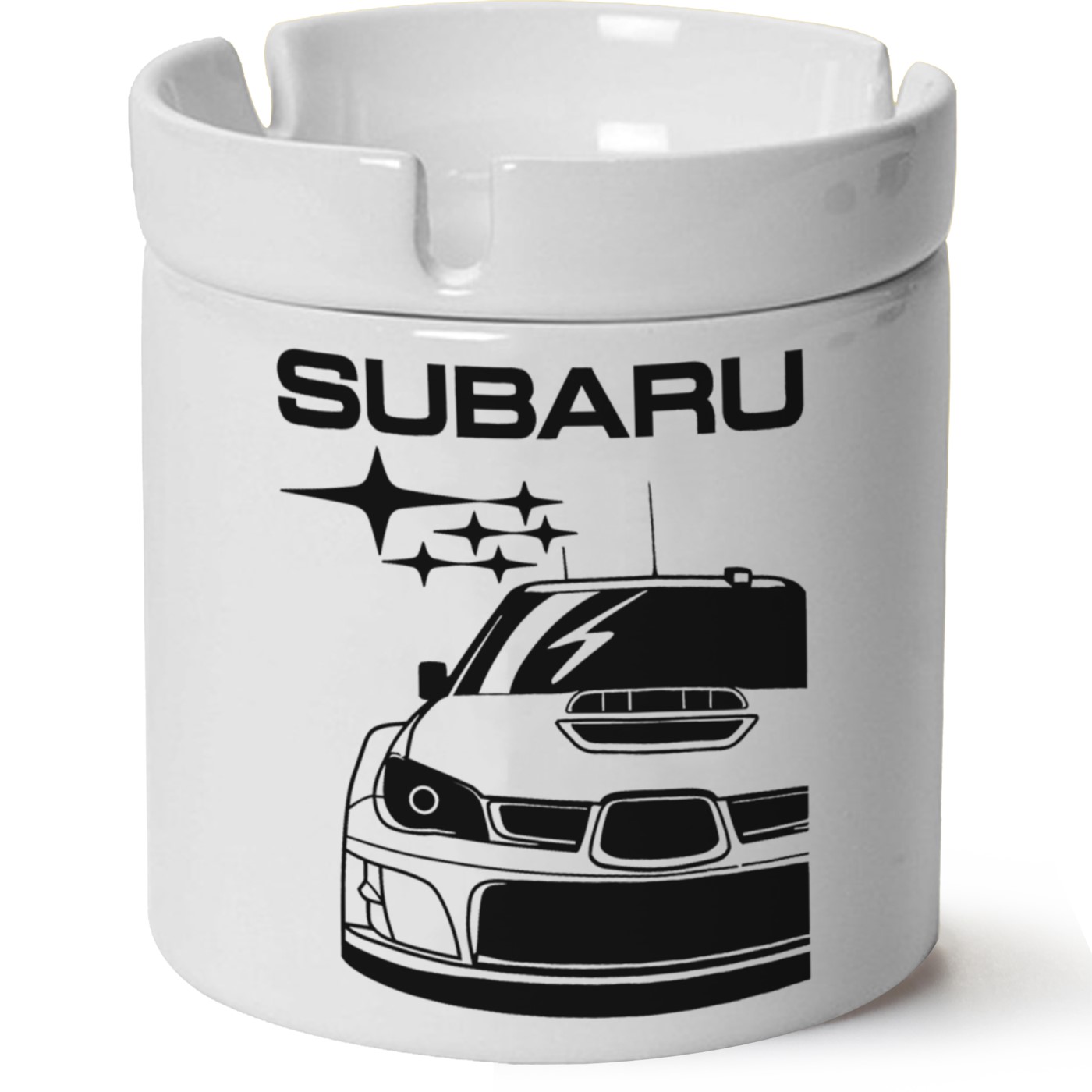 Subaru Baskılı Porselen At Söndür Küllük