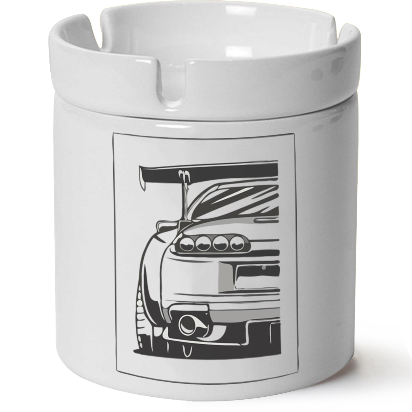 Toyota Supra Baskılı Porselen At Söndür Küllük