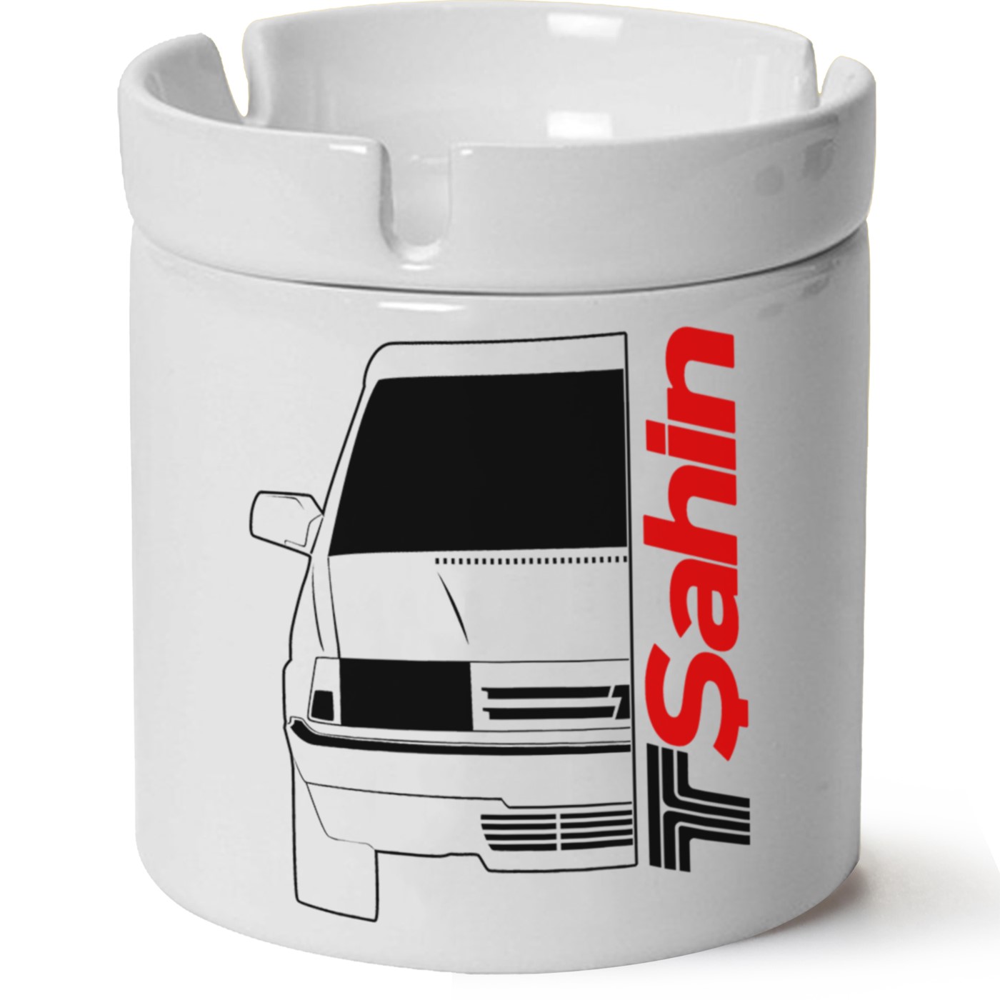 Tofaş Şahin Baskılı Porselen At Söndür Küllük