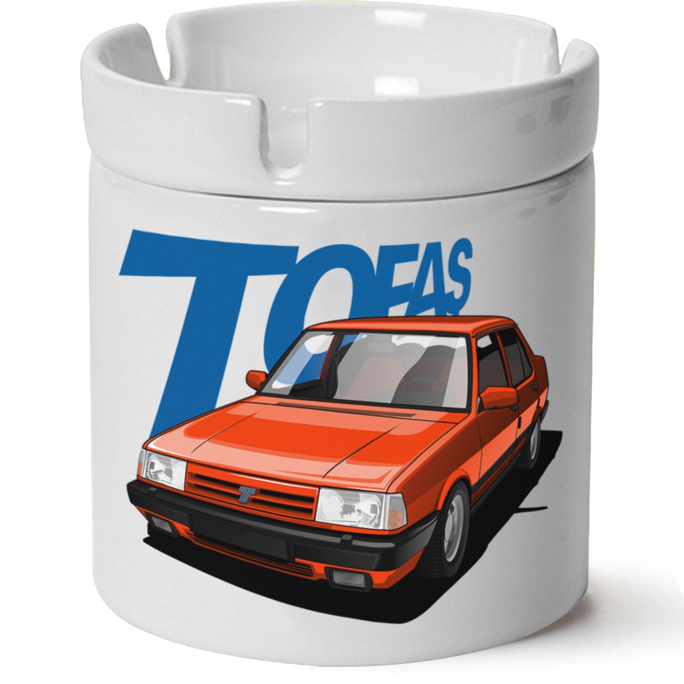 Tofaş Doğan Baskılı Porselen At Söndür Küllük