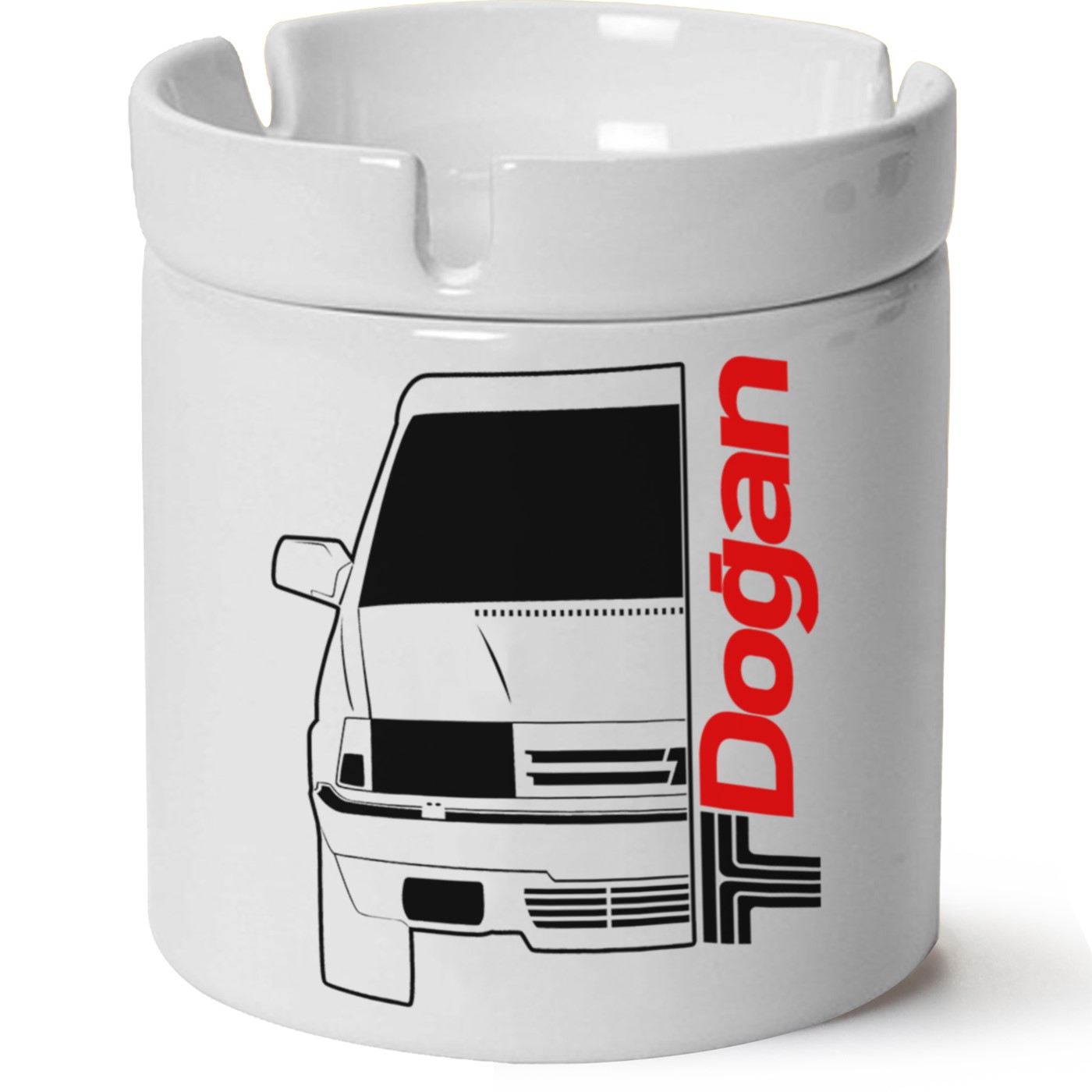 Tofaş Doğan Baskılı Porselen At Söndür Küllük