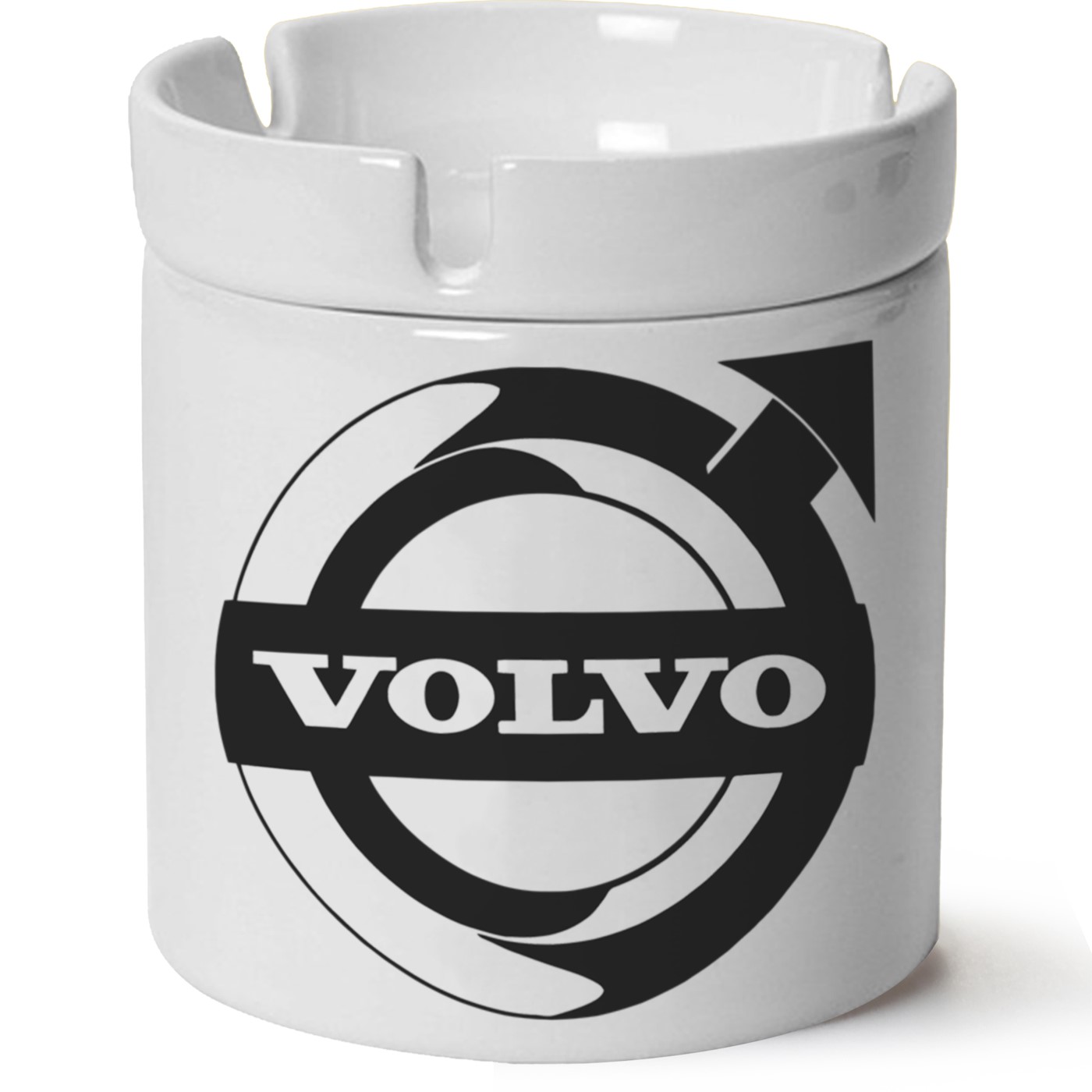Volvo Logo Baskılı Porselen At Söndür Küllük